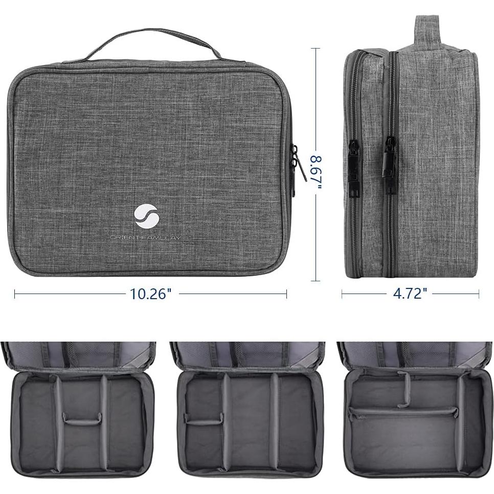 Organizador de Viaje ORIENT FAMULAY Doble Capa Grande Gris