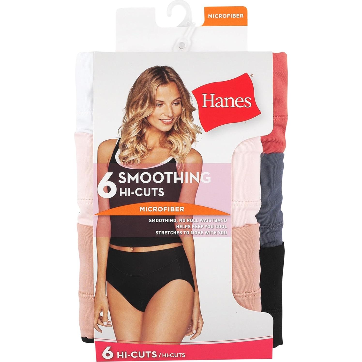 Pack de Bragas Microfibra Sin Costuras Hanes 6 Piezas