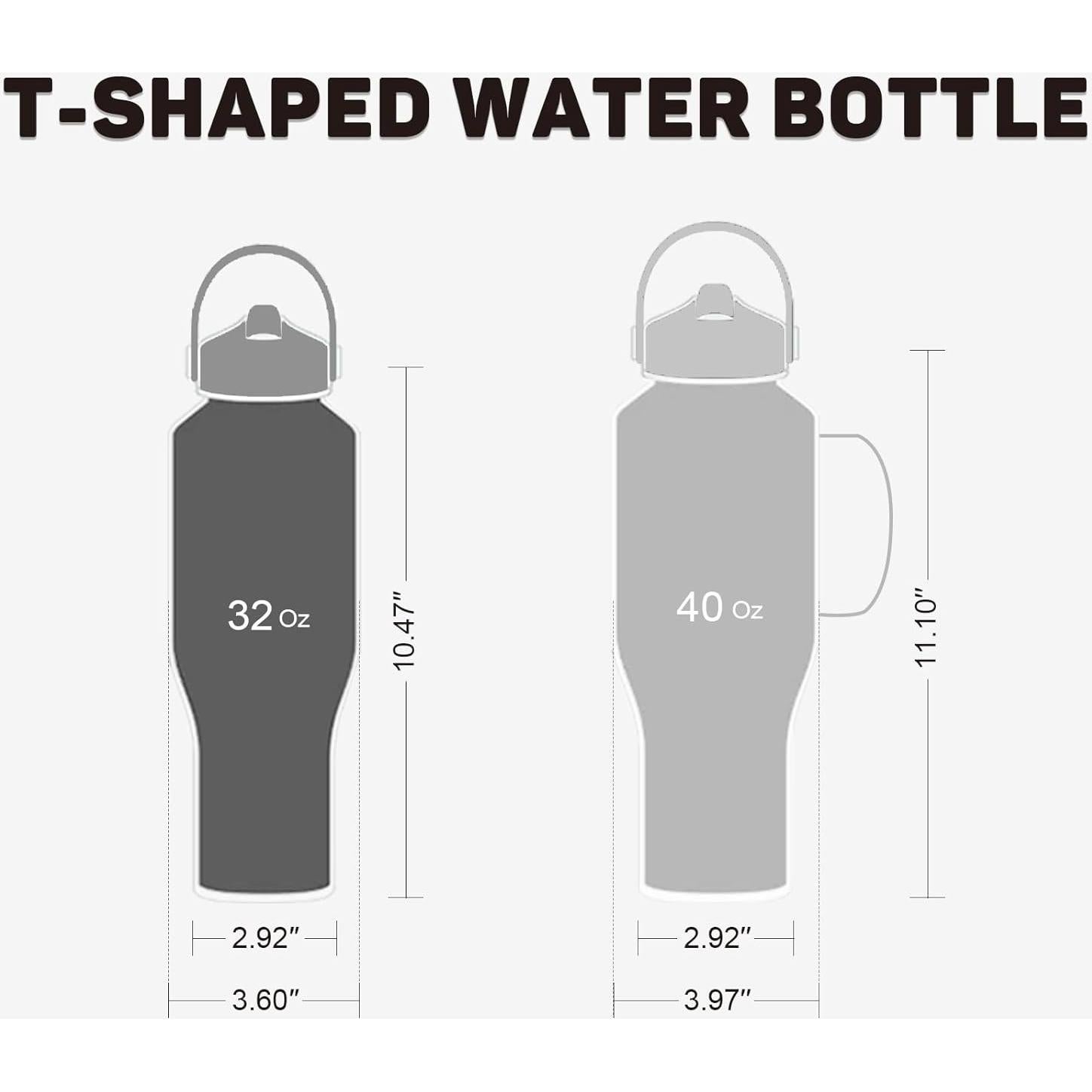 Botella de Agua Aislada ABOTOCUP 0.94L con Popote y Tapa
