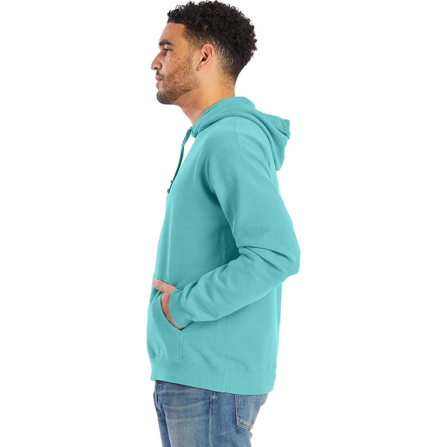 Sudadera con capucha Hanes OGD450 vintage negra para hombres