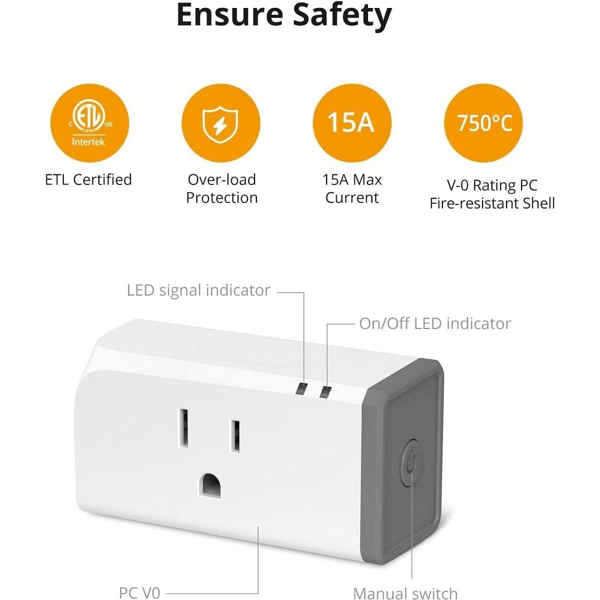 Enchufe Inteligente SONOFF S31 WiFi 15A Monitoreo Energía