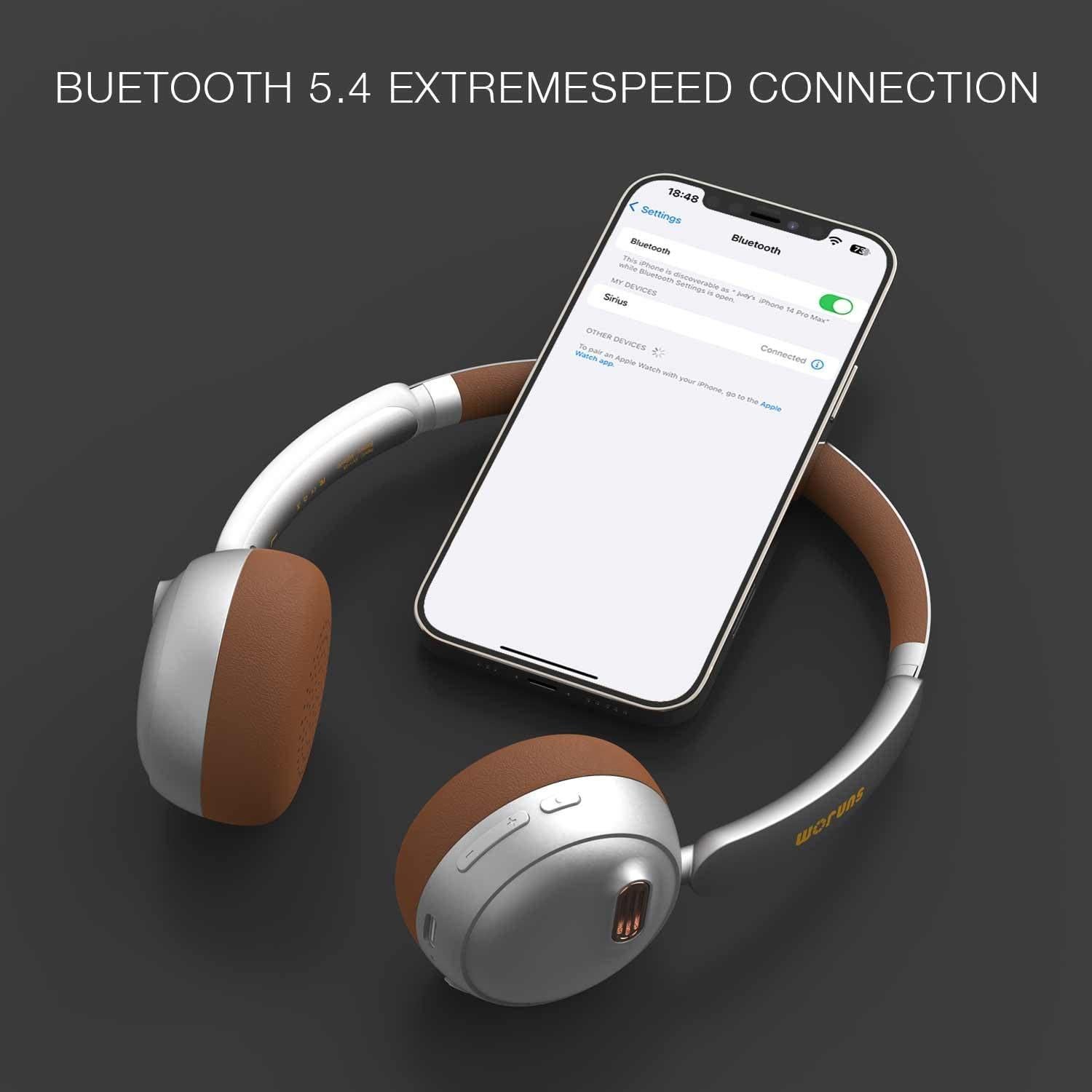 Auriculares Bluetooth SUNJOM Sirius Retro ANC 70Hrs Batería