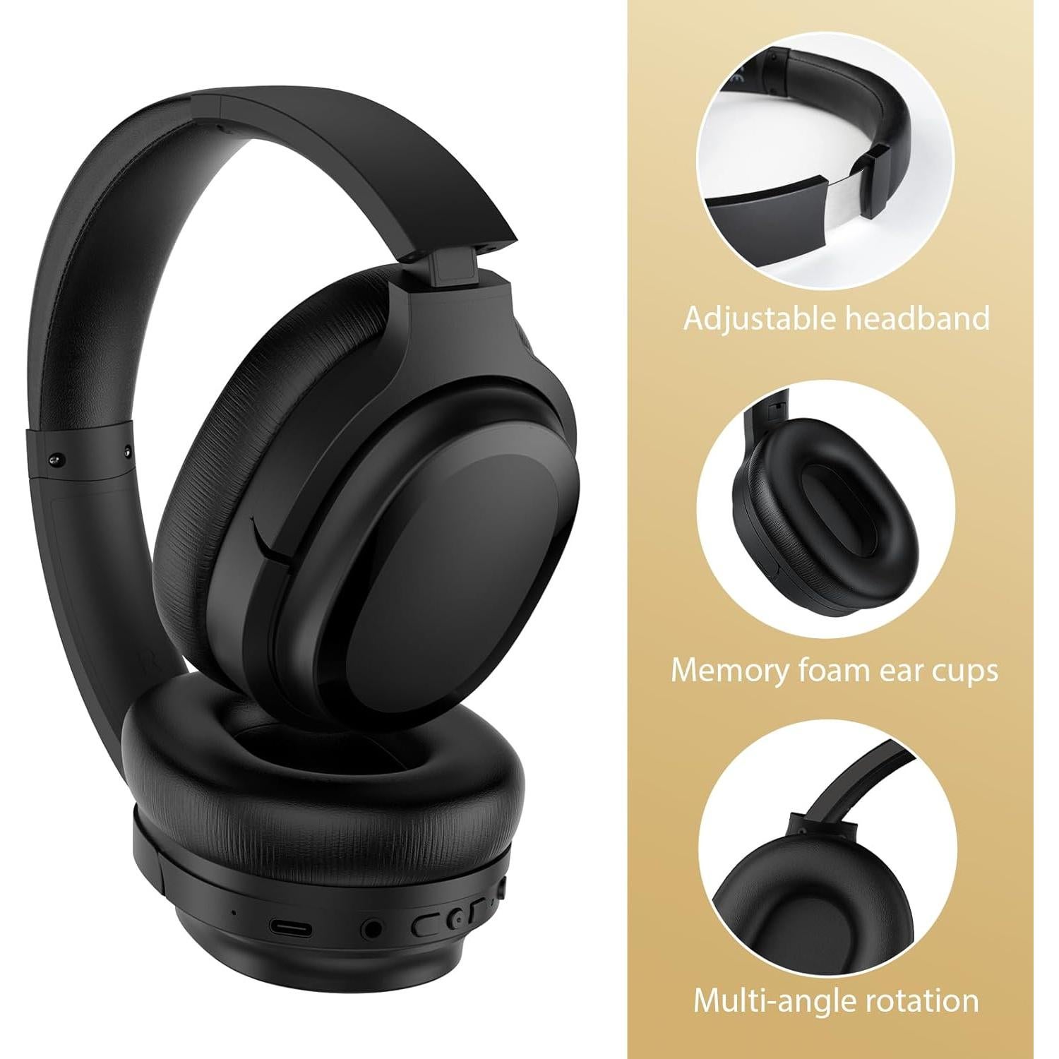 Auriculares Inalámbricos Tapaxis SE7D Bluetooth 30h Negro Mate