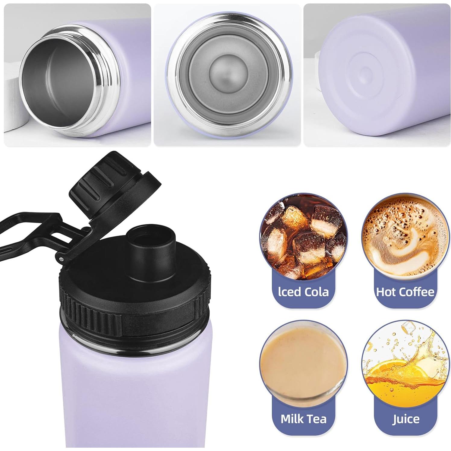 Botella de Agua Aislada MEZMUT 18oz Acero Inoxidable Púrpura