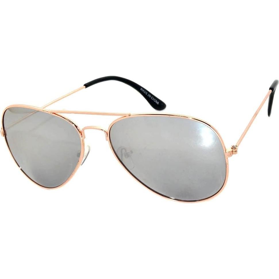 Paquete de 12 Gafas de Sol Aviador UV400 con Lentes Espejados