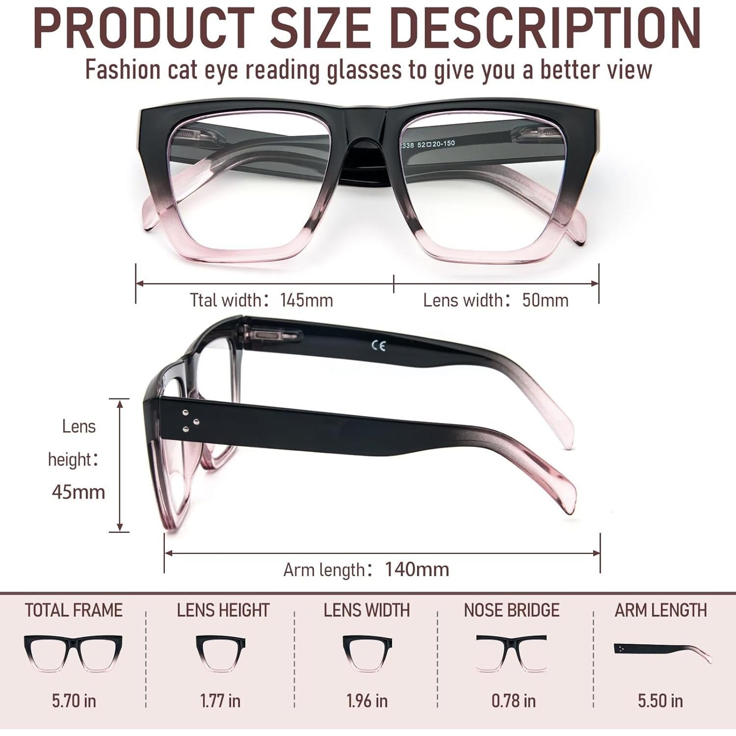 Gafas de Lectura MMOWW Cuadradas 3 Paquetes con Bloqueo Luz Azul