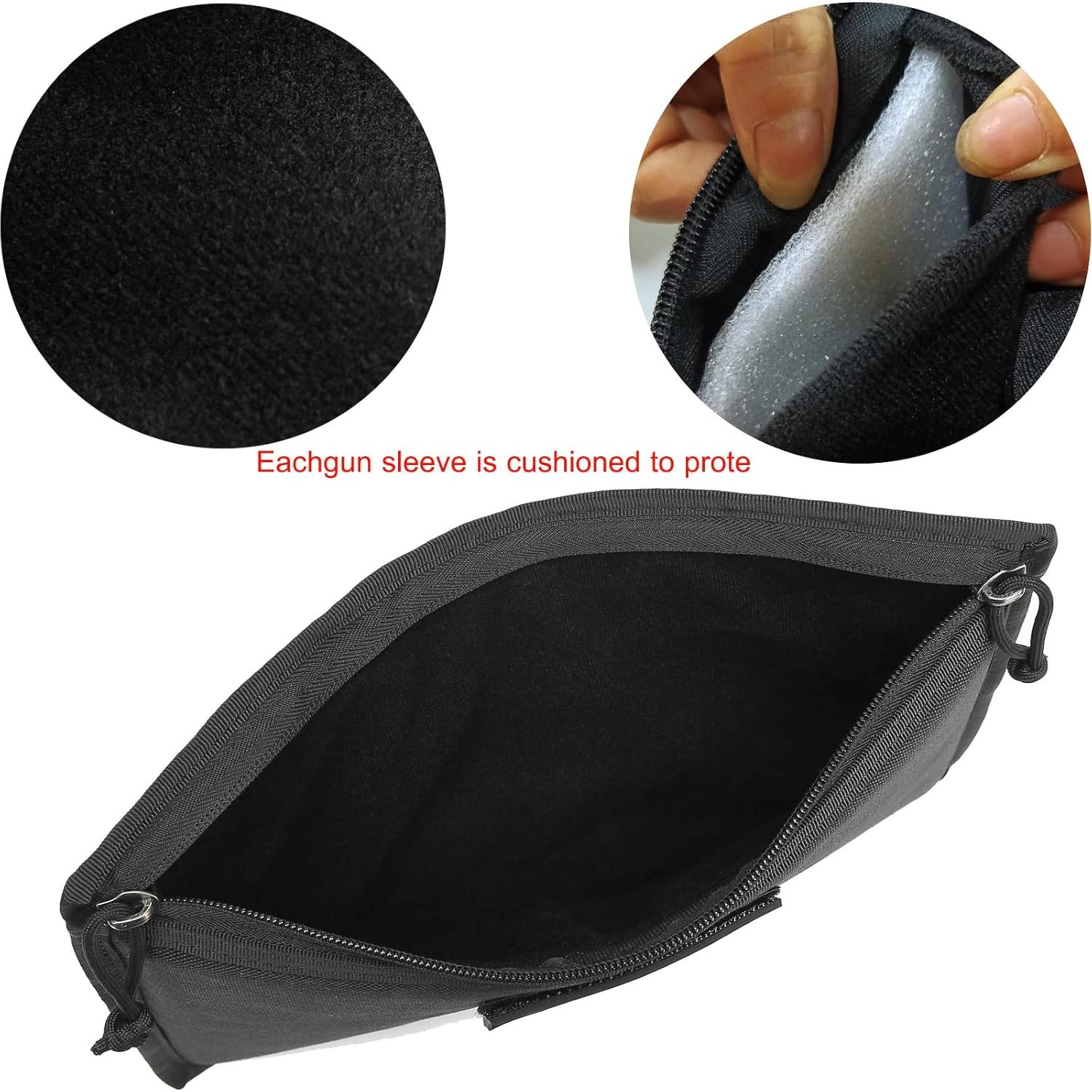 Paquete de 3 Fundas para Pistolas DUOLUDA Dp360 Negro