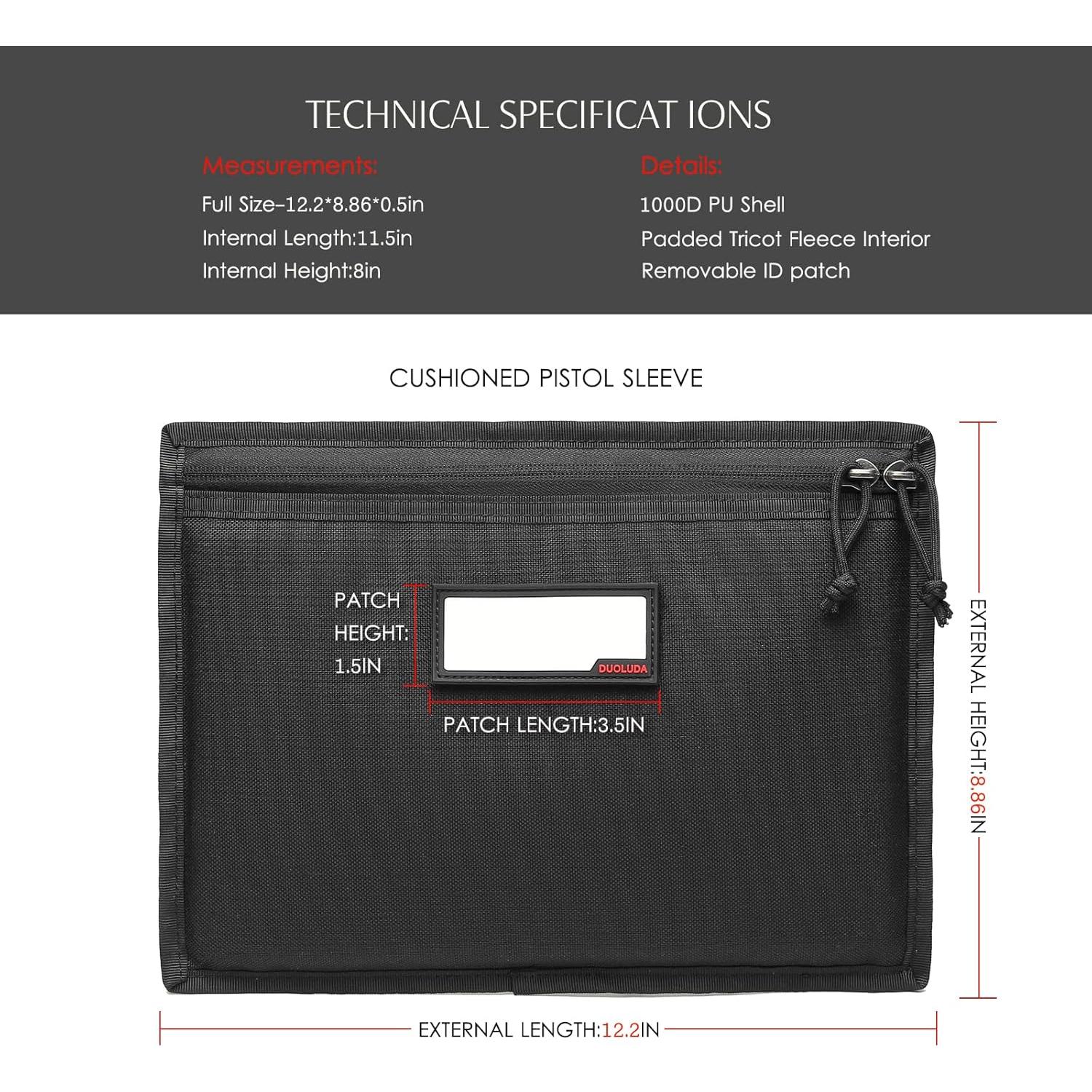 Paquete de 3 Fundas para Pistolas DUOLUDA Dp360 Negro