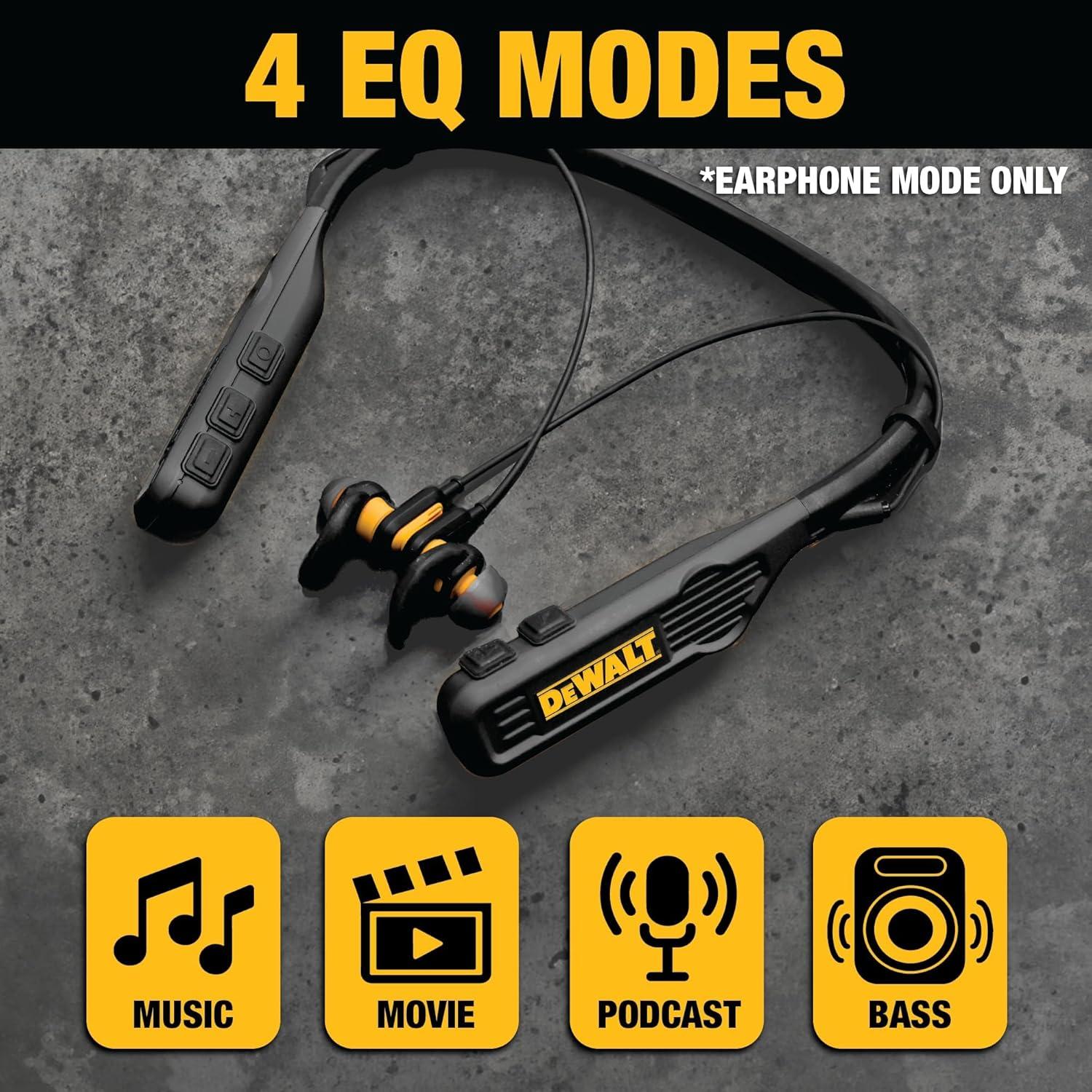 Auriculares DEWALT Jobsite Pro Max Bluetooth 60h Negro