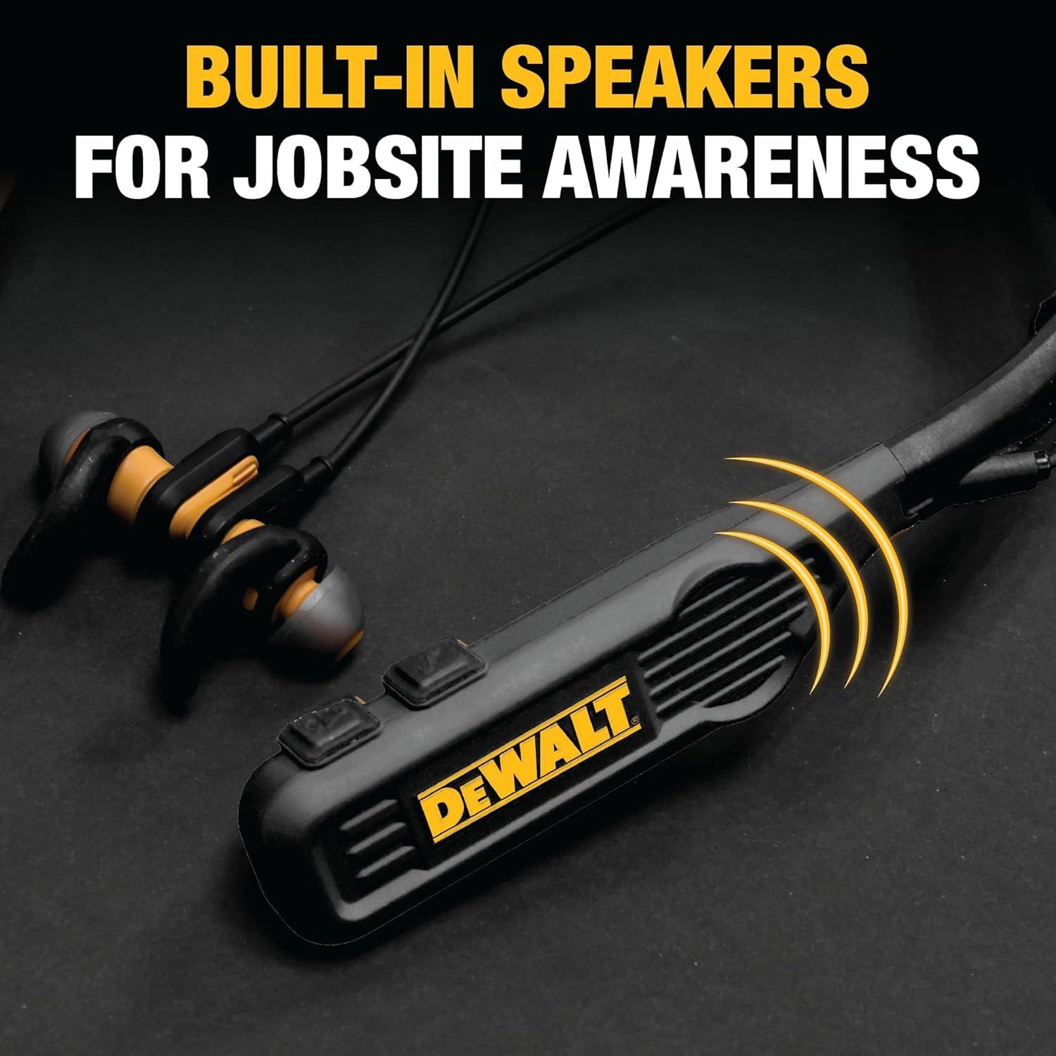 Auriculares DEWALT Jobsite Pro Max Bluetooth 60h Negro