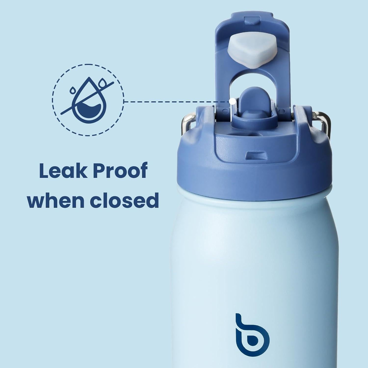 Botella de Agua Deportiva BOTELLA BOTELLA 0.68L Aislada Azul