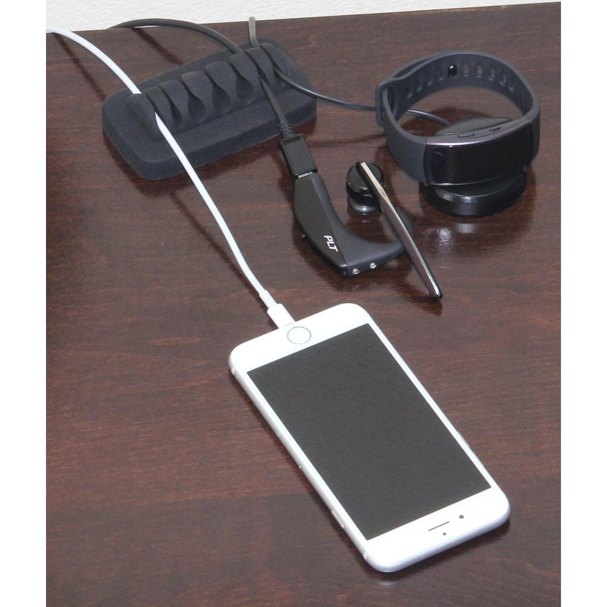 Organizador de Cables Envisioned Negro Compacto y Pesado