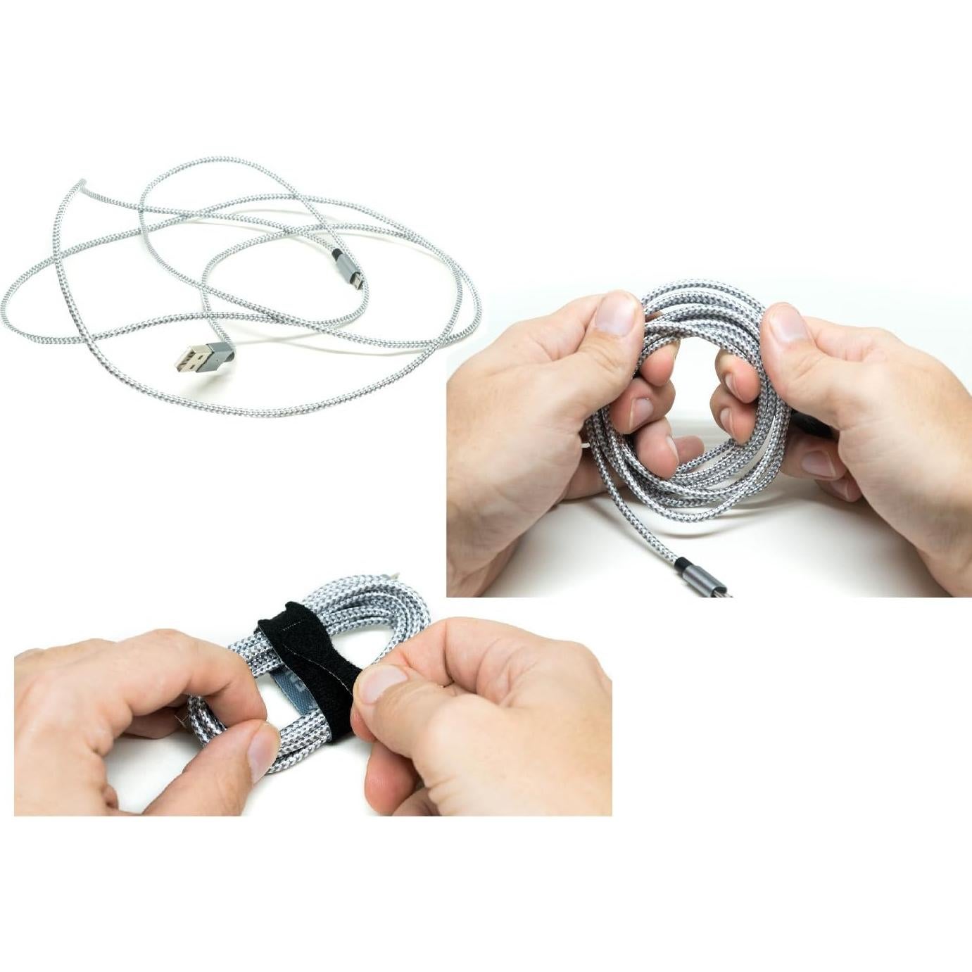 Organizador de Cables Envisioned Negro Compacto y Pesado