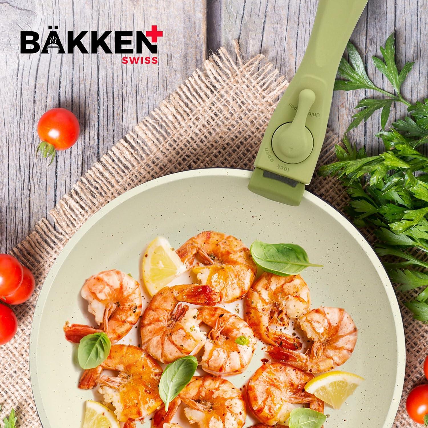 Juego de Utensilios de Cocina Bakken 15 Piezas Verde Granito