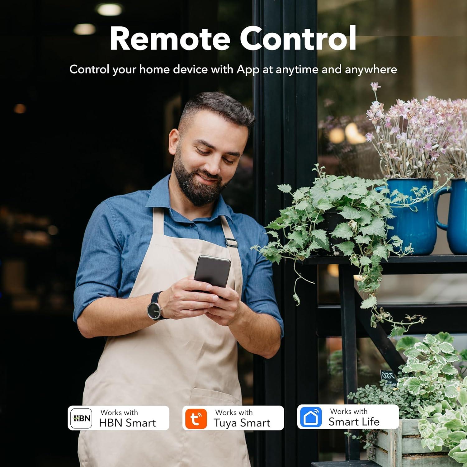 Enchufe Inteligente HBN WiFi Exterior 2 Salidas IP44