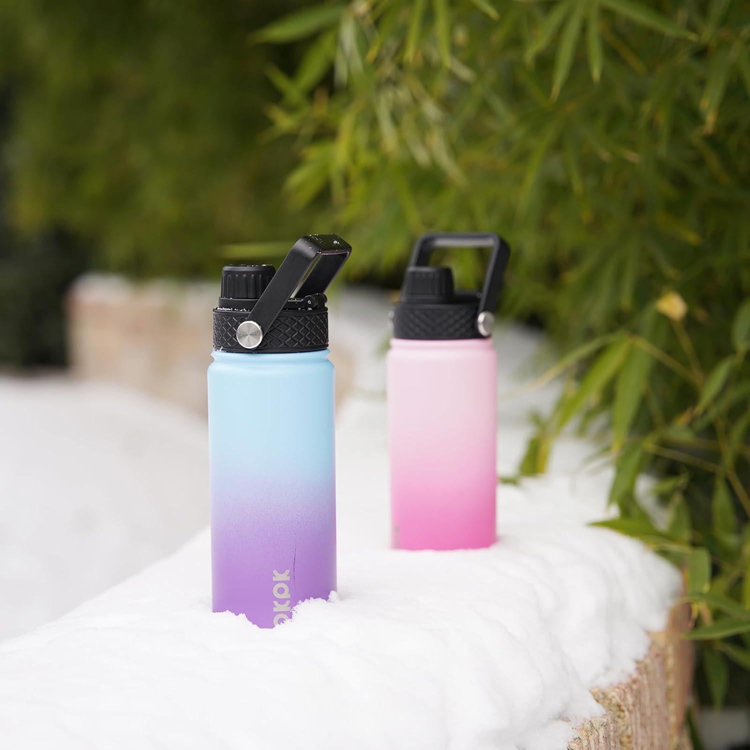 Botellas de Agua Aisladas BJPKPK 22oz 2 Pack BPA Libre