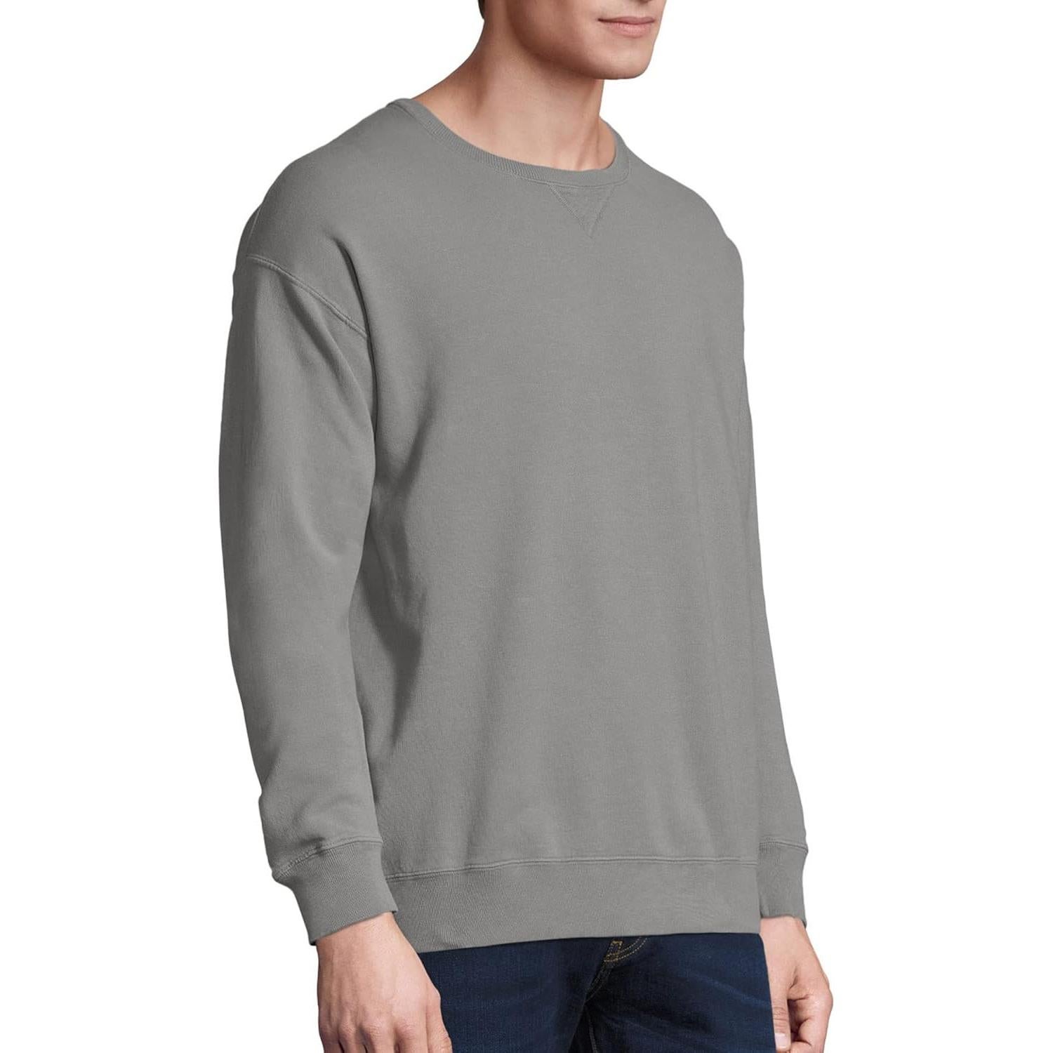 Sudadera Hanes Originals para Hombre Cuello Redondo Gris