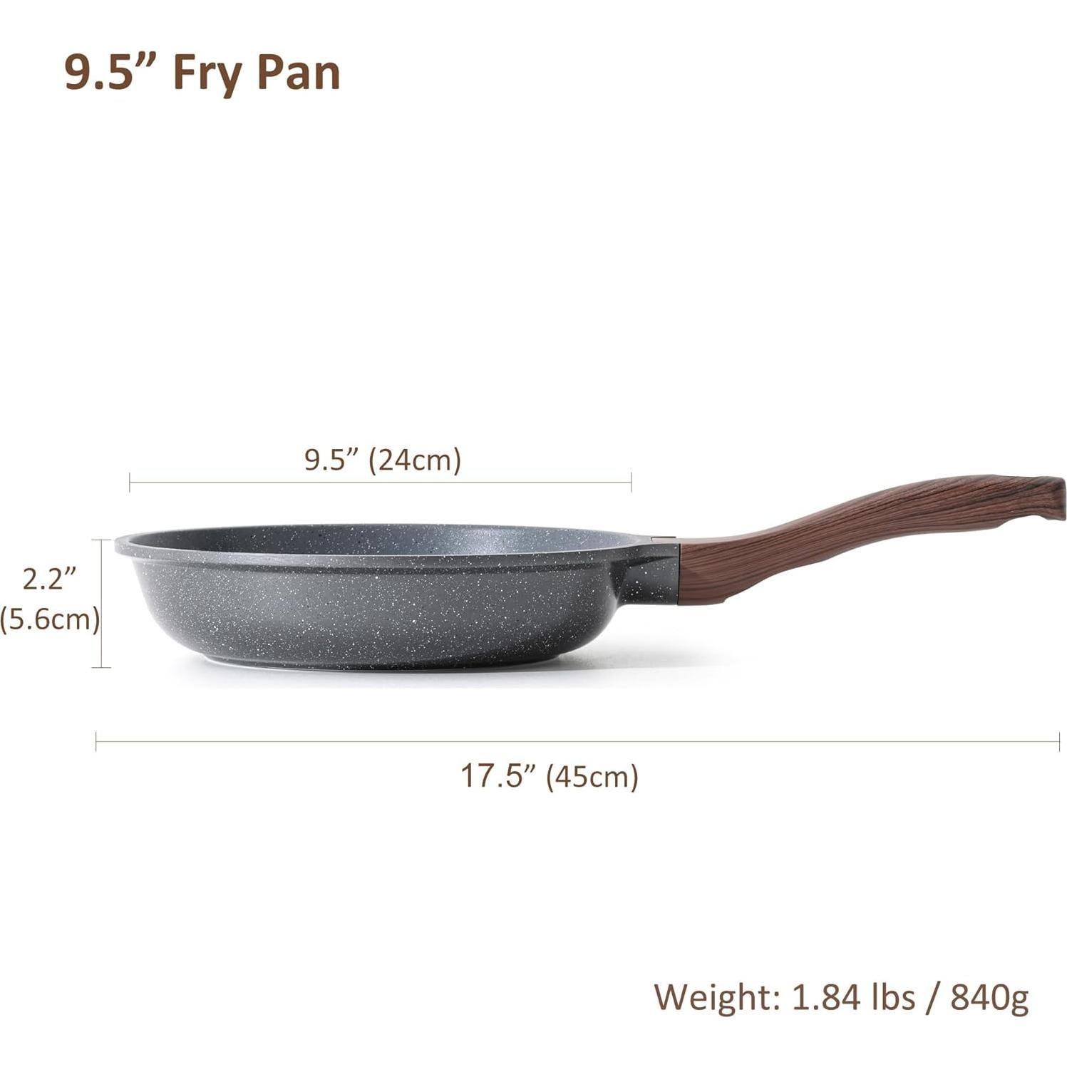 Sartén Antiadherente SENSARTE 24.1 cm Granito Suizo Libre PFOA