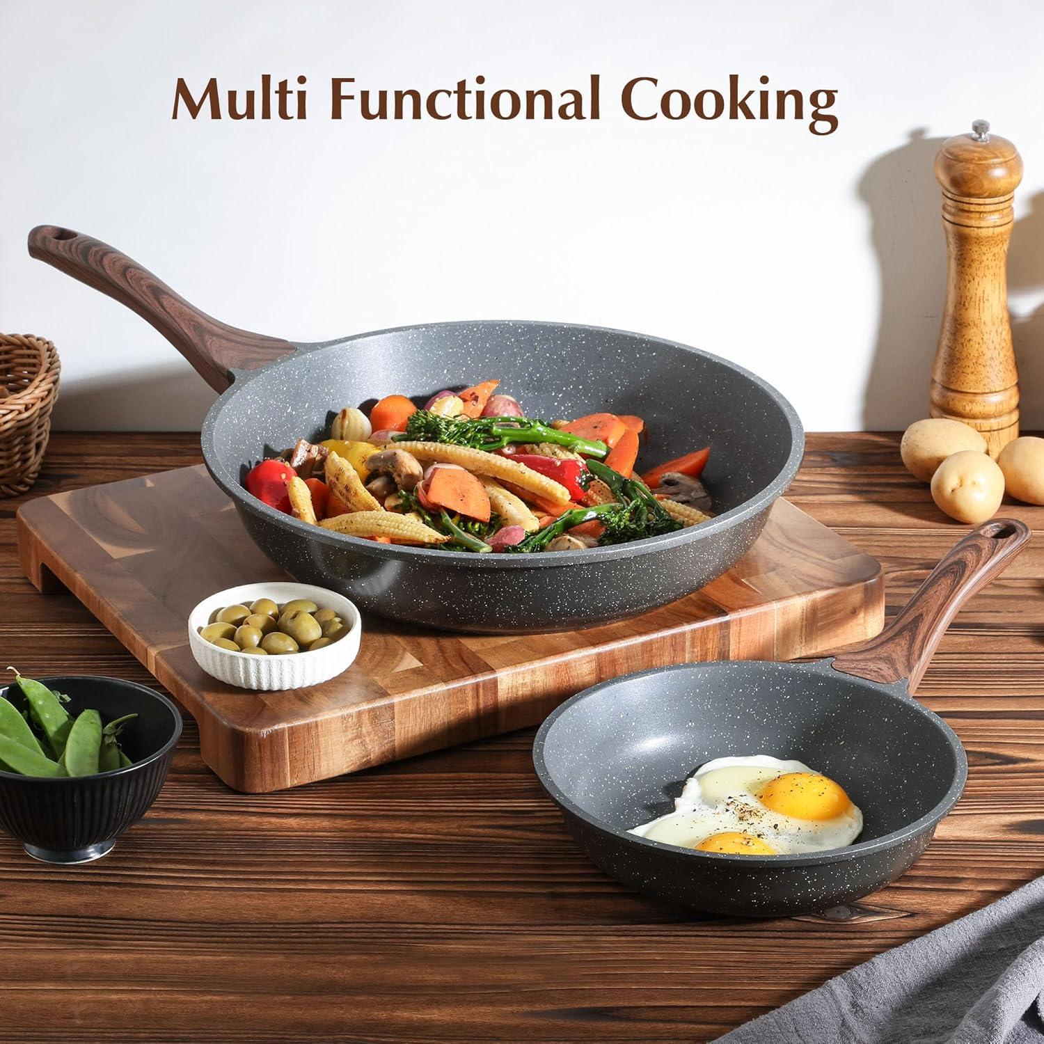 Sartén Antiadherente SENSARTE 24.1 cm Granito Suizo Libre PFOA