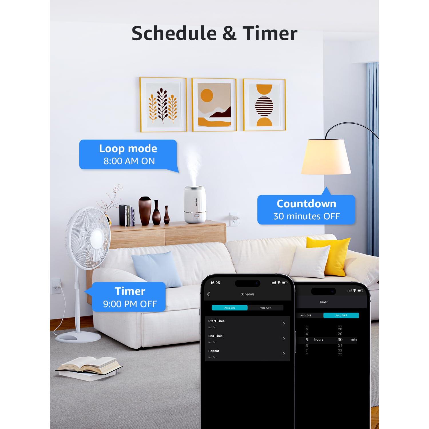 Enchufe Inteligente Lepro P1 15A WiFi Bluetooth Control Voz