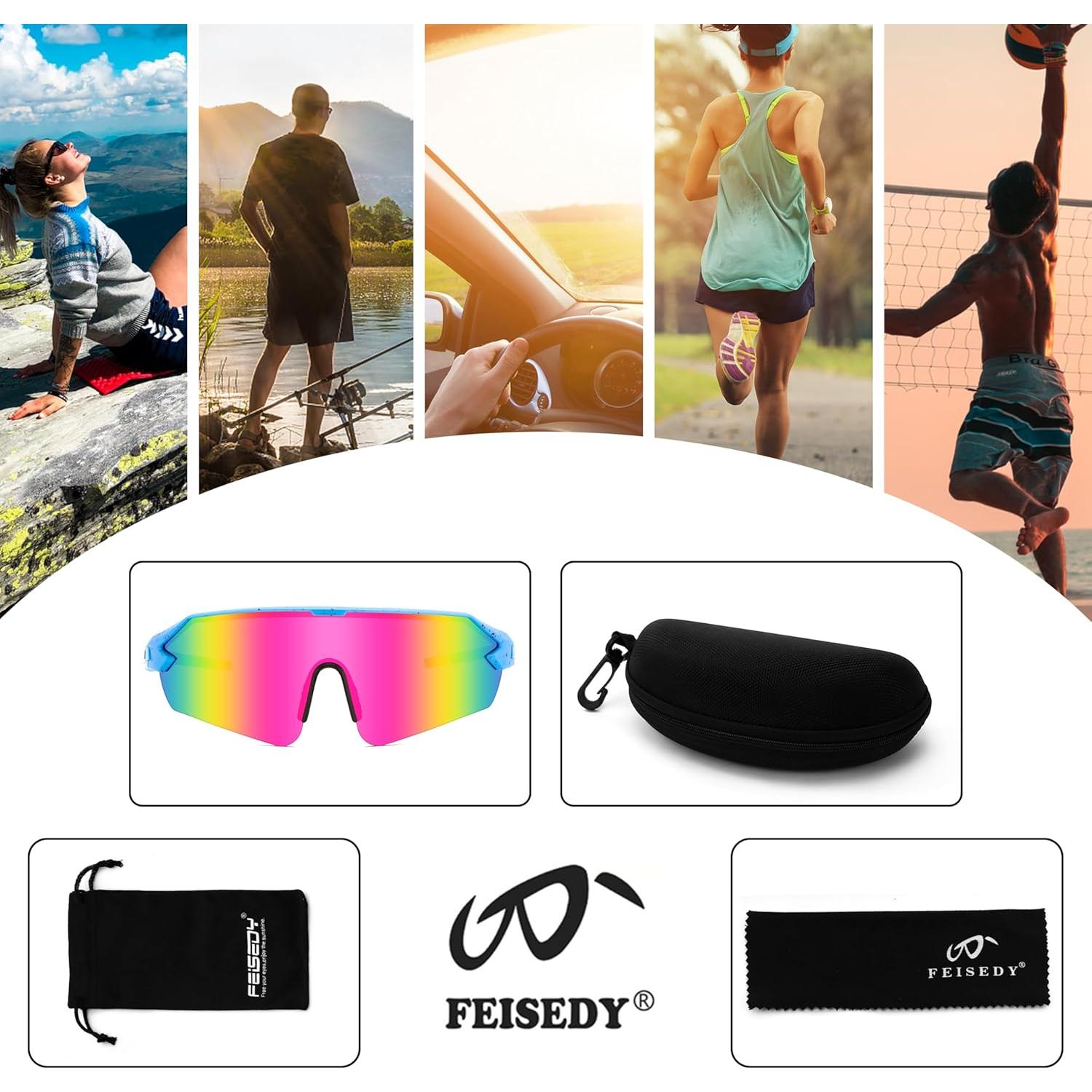 Gafas de sol deportivas FEISEDY B2987 UV400 para ciclismo