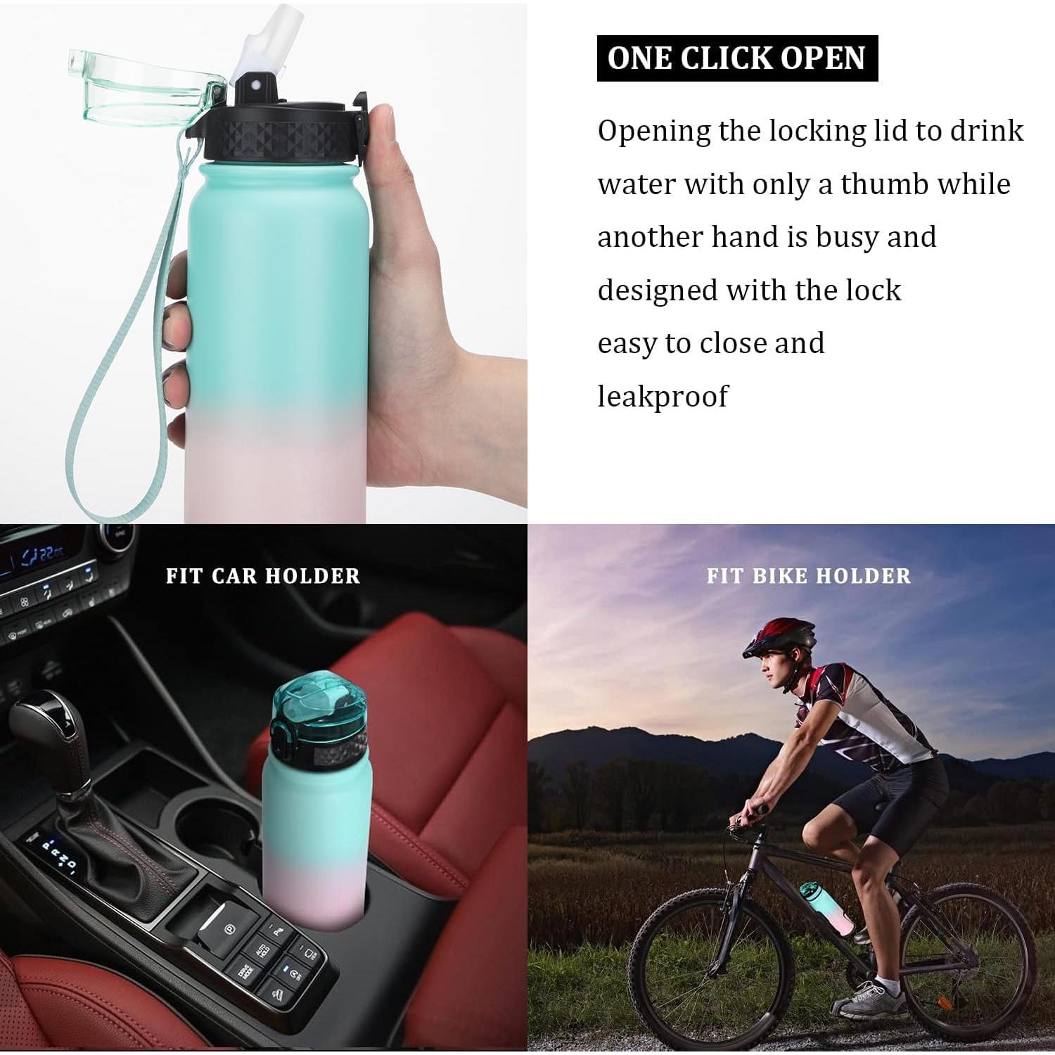 Botella de Agua GOPPUS 20 oz Acero Inoxidable Antifugas