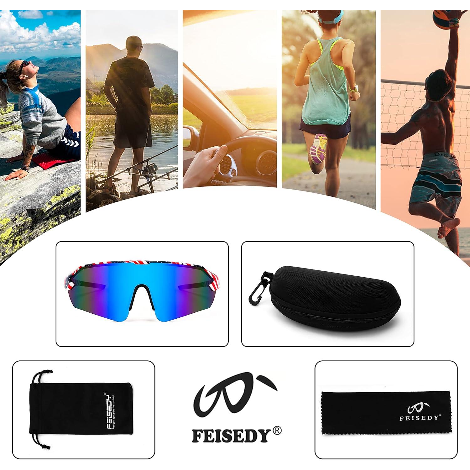 Gafas de sol deportivas FEISEDY B2987 UV400 para ciclismo