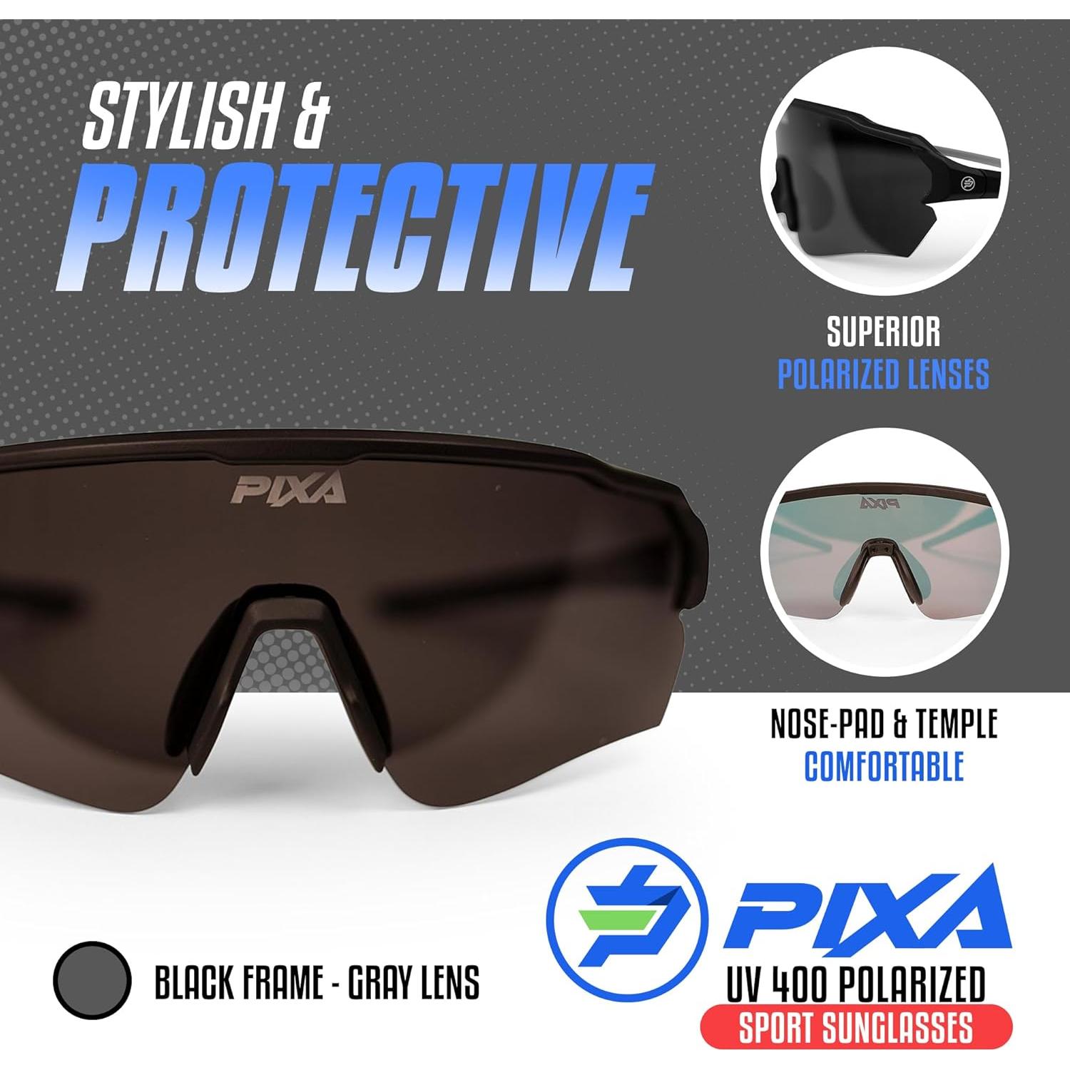Gafas de sol deportivas PIXA UV400 polarizadas con estuche