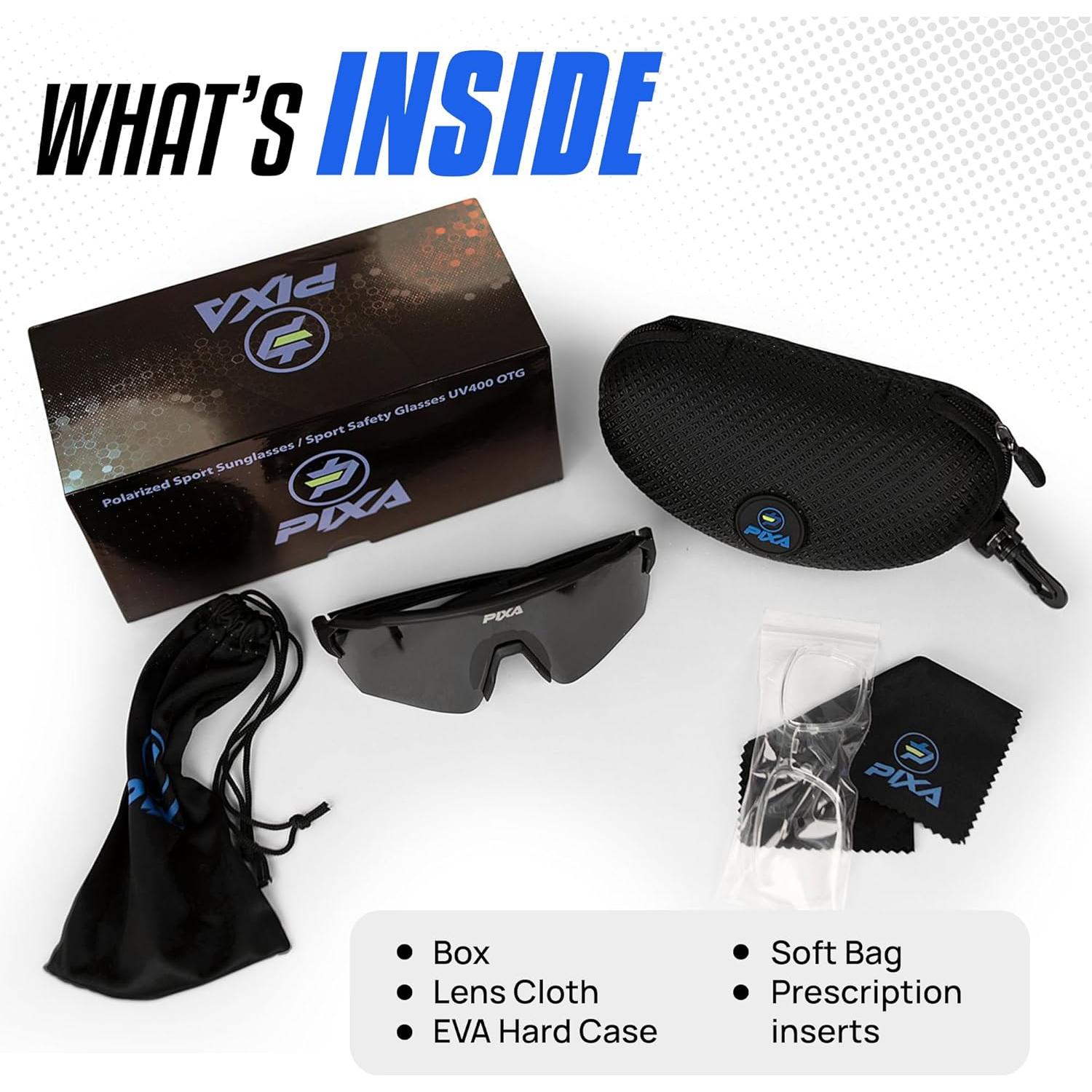 Gafas de sol deportivas PIXA UV400 polarizadas con estuche