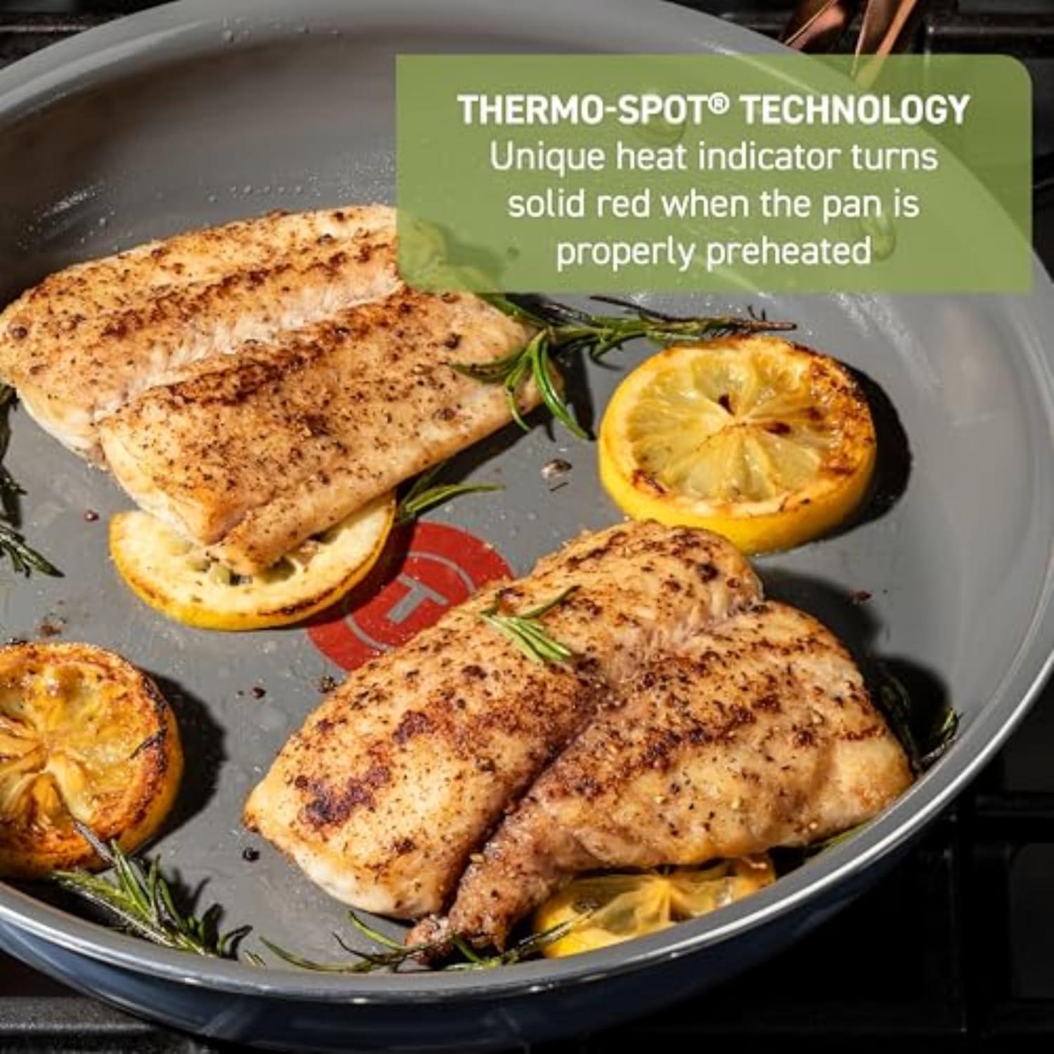 Juego de Utensilios de Cocina T-fal Preserve Cerámico 13 Pzas