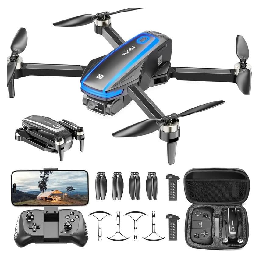 Dron PLEGBLE PL-515 4K RC Plegable con 2 Baterías
