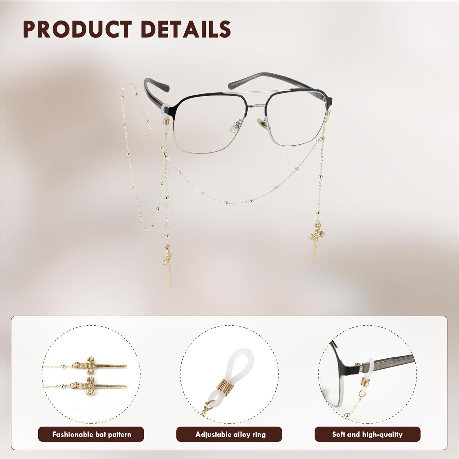 Cadena de Gafas Elegante para Mujeres - Soporte Ajustable