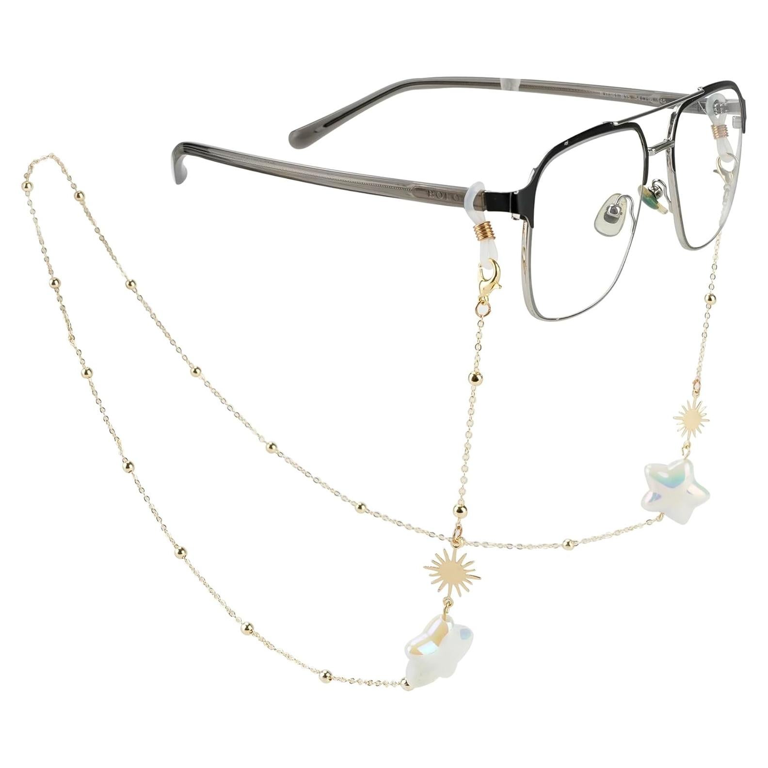 Cadena de Gafas Elegante para Mujeres - Estrella Dorado