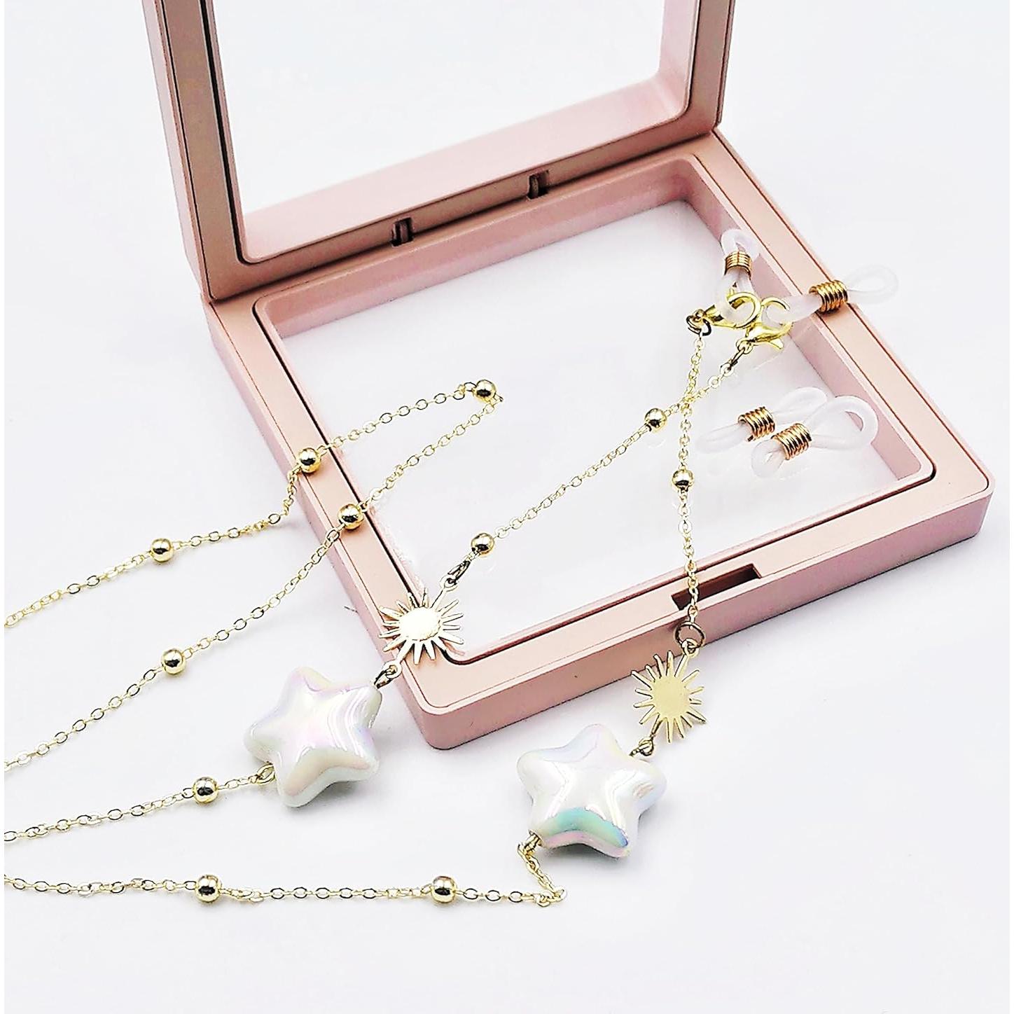 Cadena de Gafas Elegante para Mujeres - Estrella Dorado