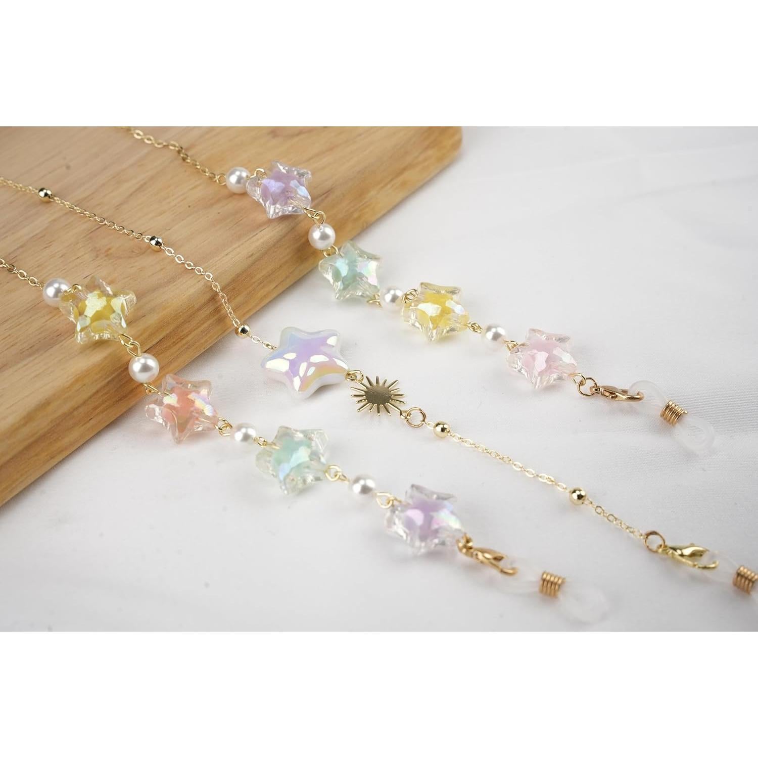 Cadena de Gafas Elegante para Mujeres - Estrella Dorado