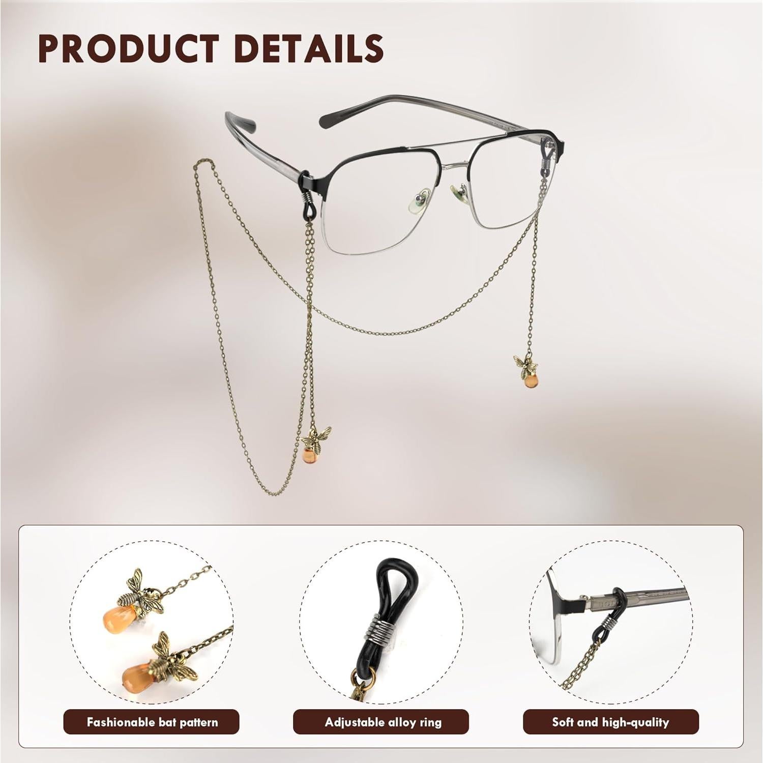 Cadena de Gafas Elegante para Mujeres - Abeja de Miel