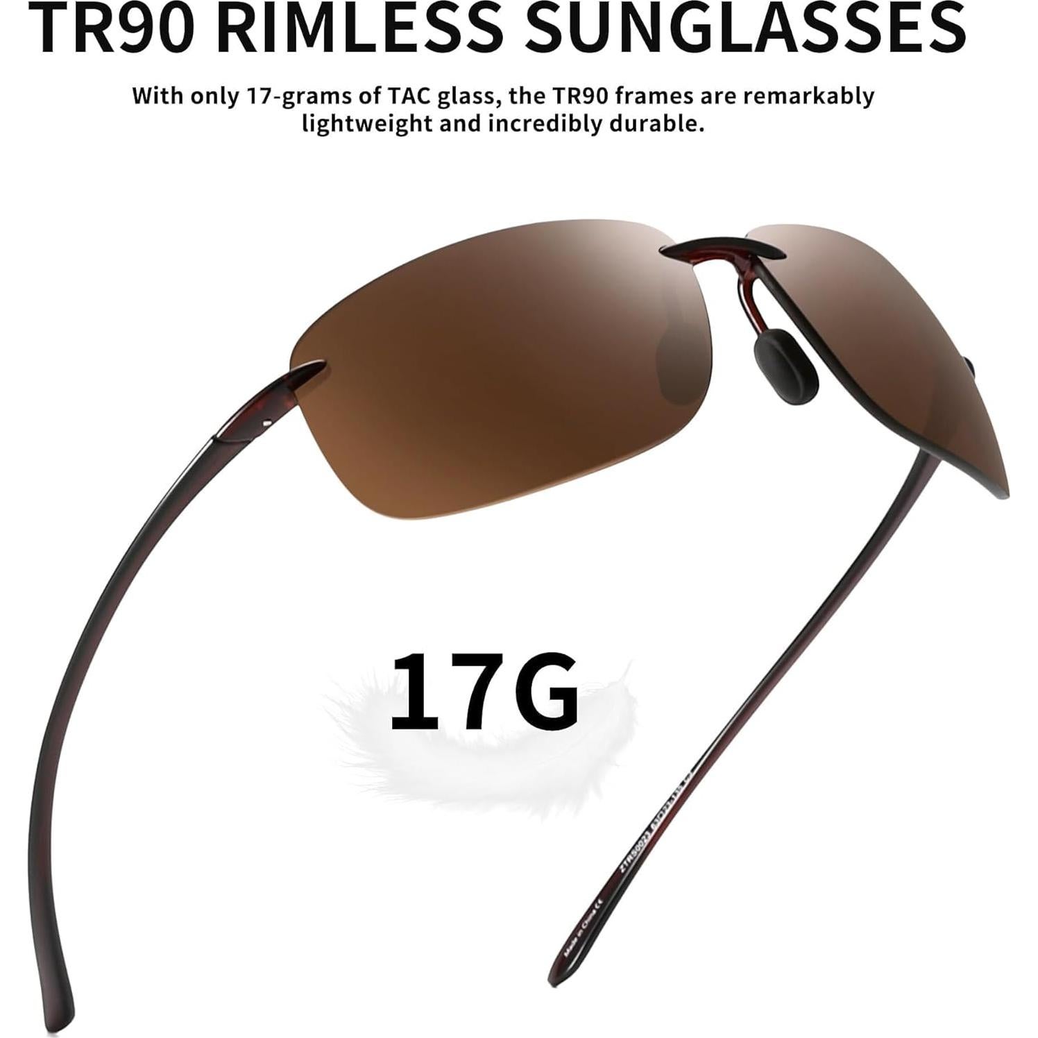 Gafas de sol deportivas JIM HALO TR90 UV400 para hombres