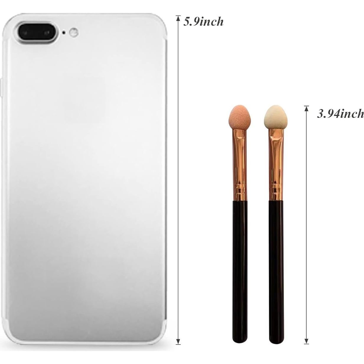 Juego de Brochas de Maquillaje UorPoto 10 Piezas Reutilizables