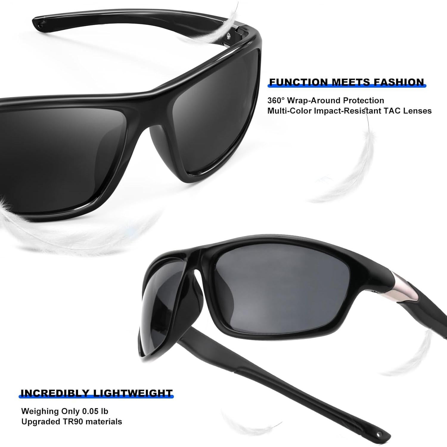 Gafas de sol deportivas polarizadas Skyoak TR90 resistentes al agua
