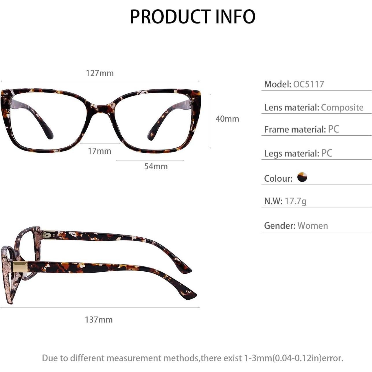 Gafas de Lectura OOCI CHIARI Demi 2.25x Estilo Cateye