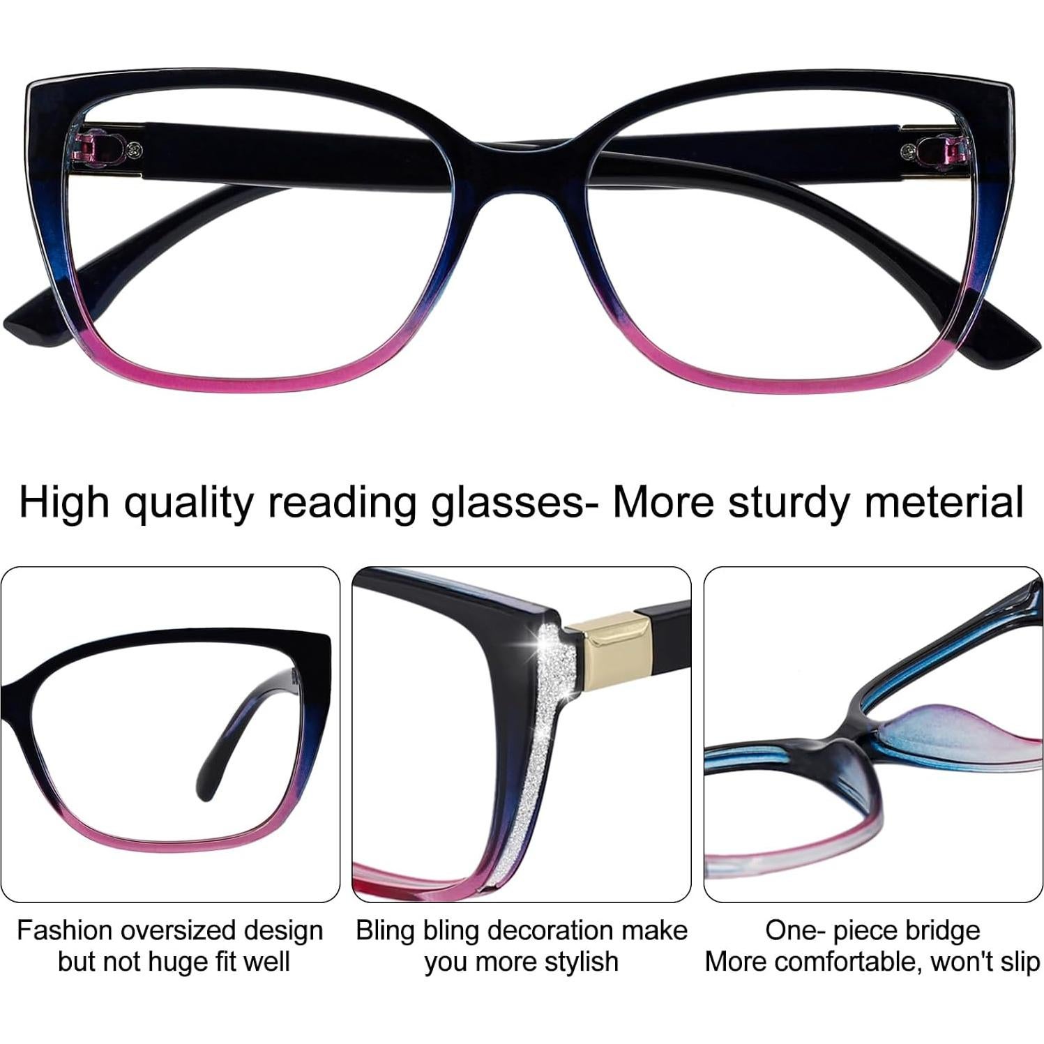 Gafas de Lectura OCCI CHIARI 1.0 para Mujeres - Negro y Púrpura