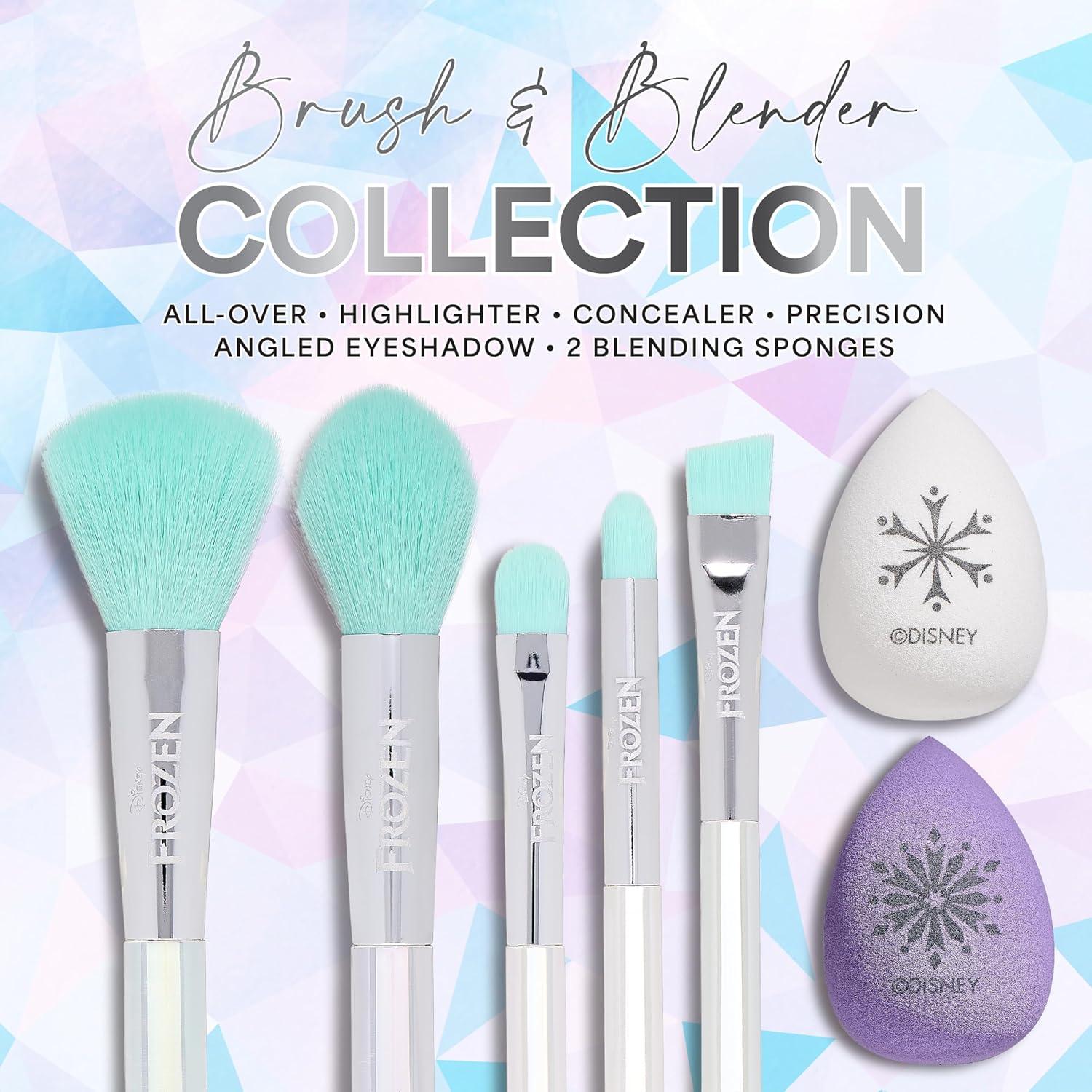 Set de Brochas y Esponjas de Maquillaje Disney Frozen 7 Pzas