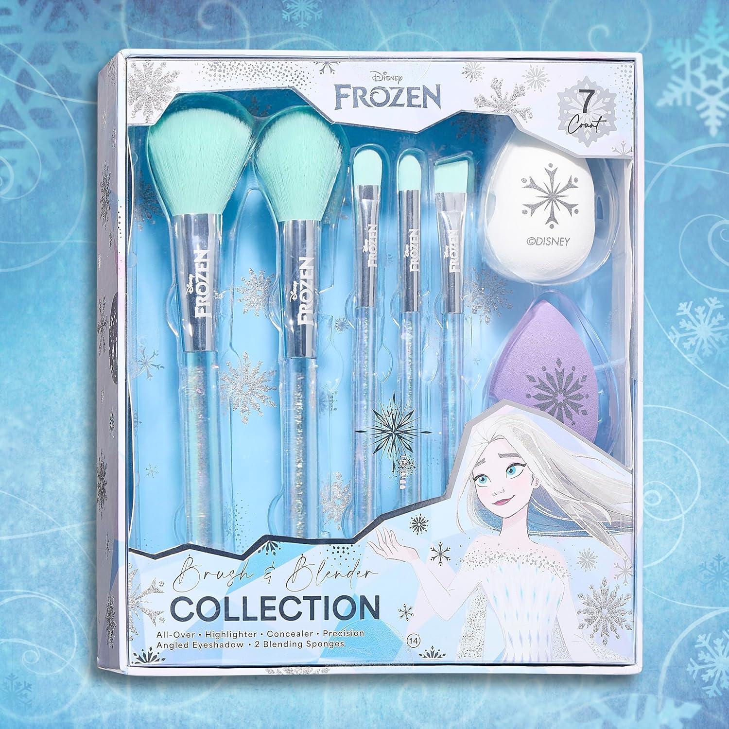 Set de Brochas y Esponjas de Maquillaje Disney Frozen 7 Pzas