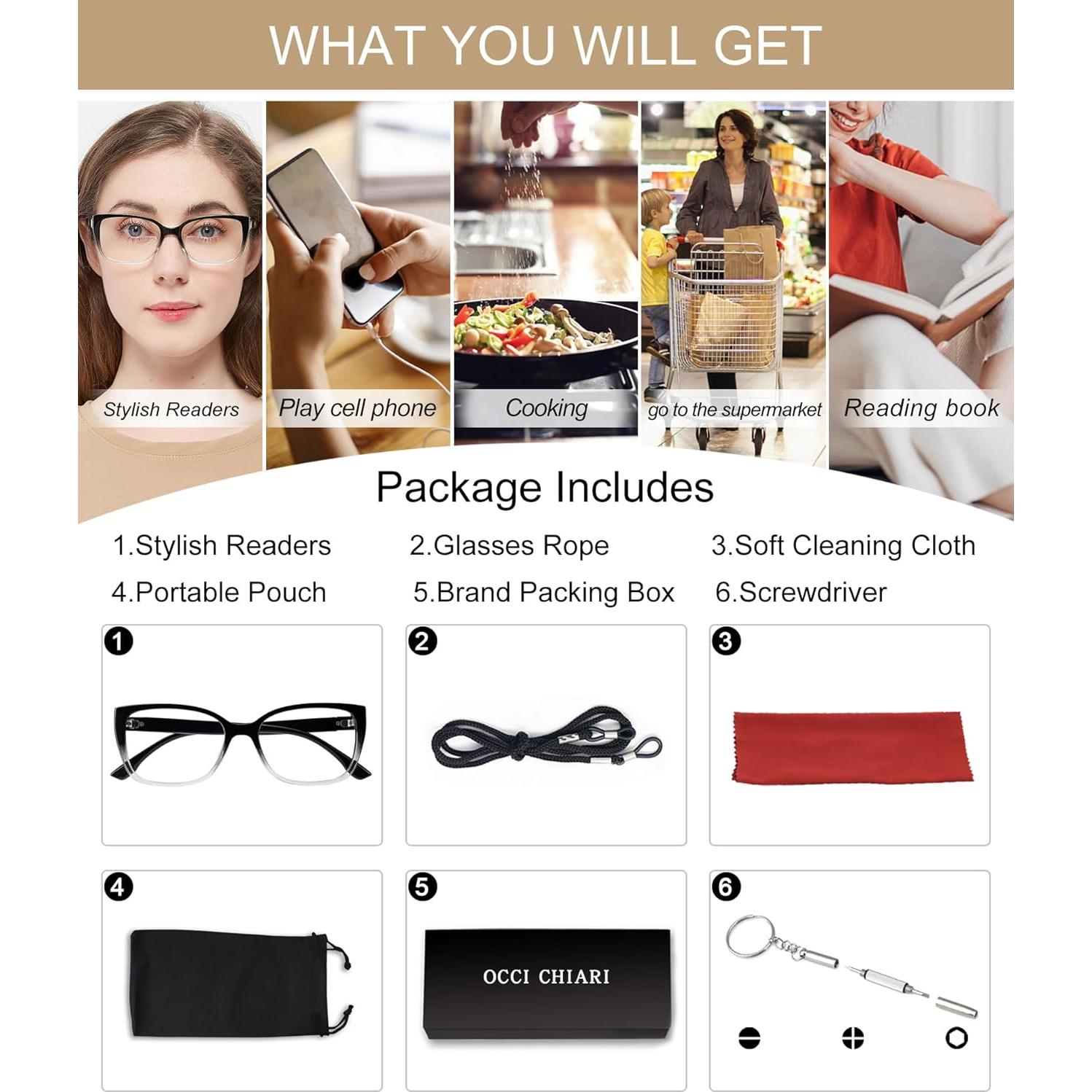 Gafas de Lectura OCCI CHIARI 2.5 para Mujeres Moda