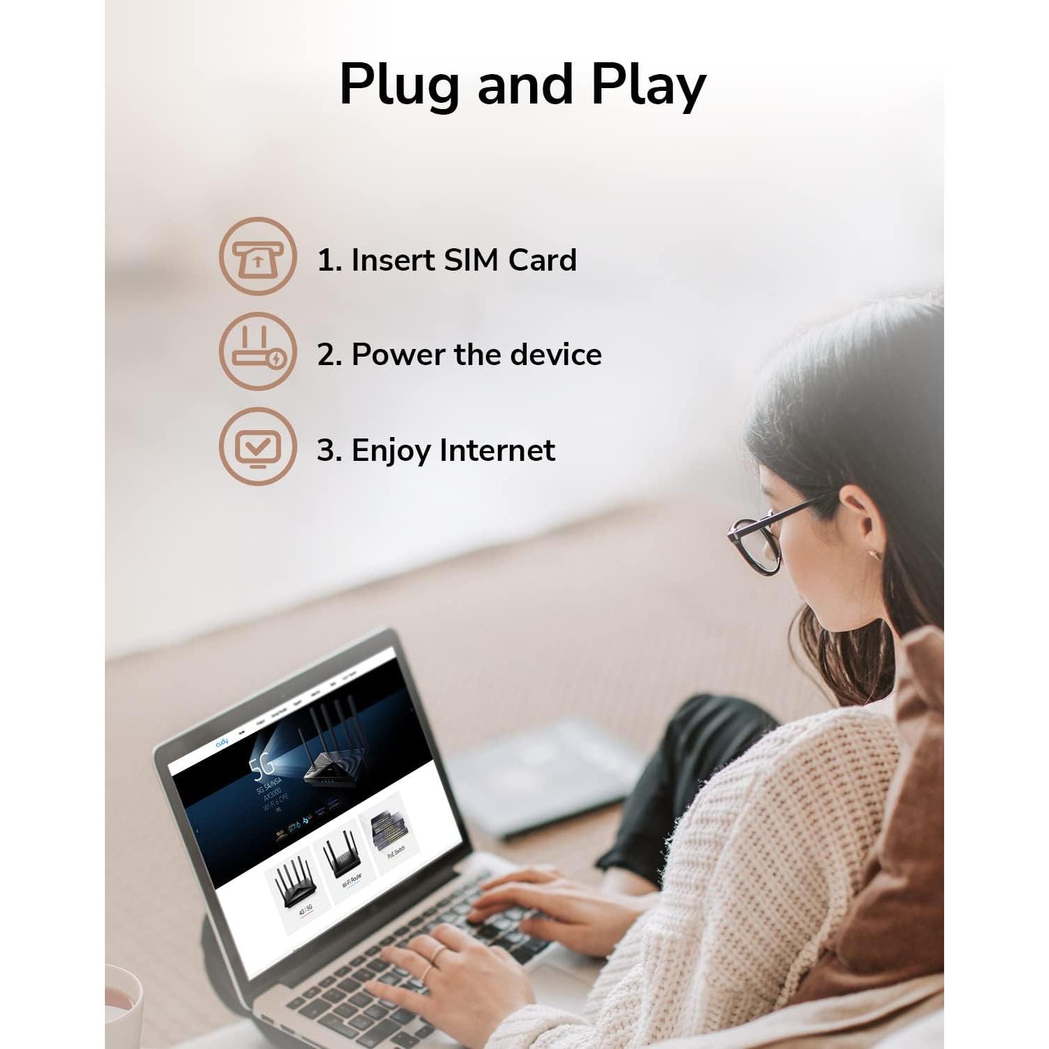 Cudy AC1200 Router 4G LTE Desbloqueado con SIM 1200Mbps