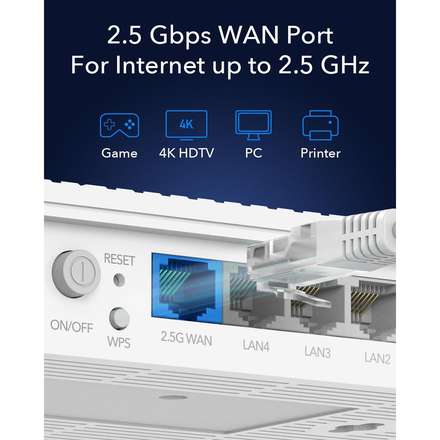 Router Cudy AX3000 WiFi 6 Doble Banda 2.5Gbps 4 Antenas