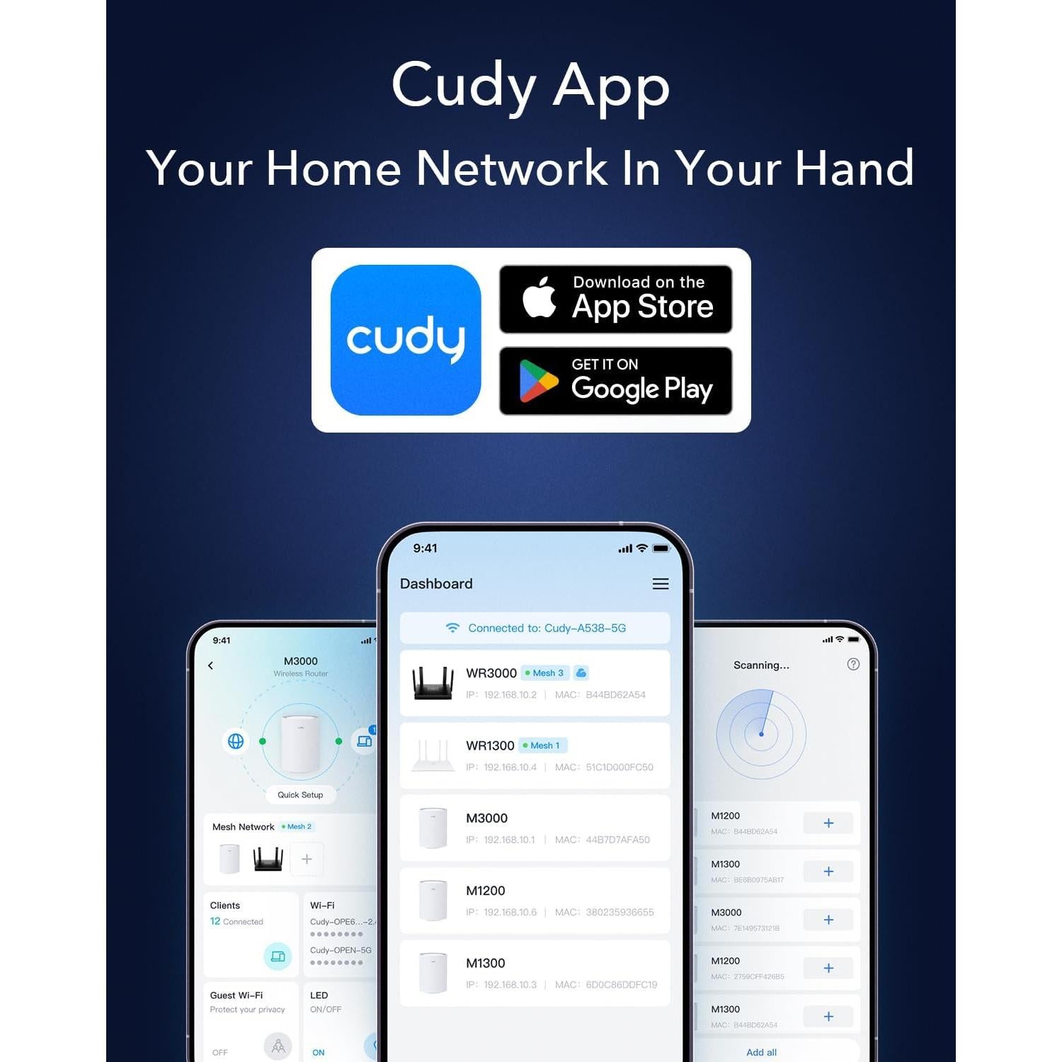 Router Cudy AX3000 WiFi 6 Doble Banda 2.5Gbps 4 Antenas