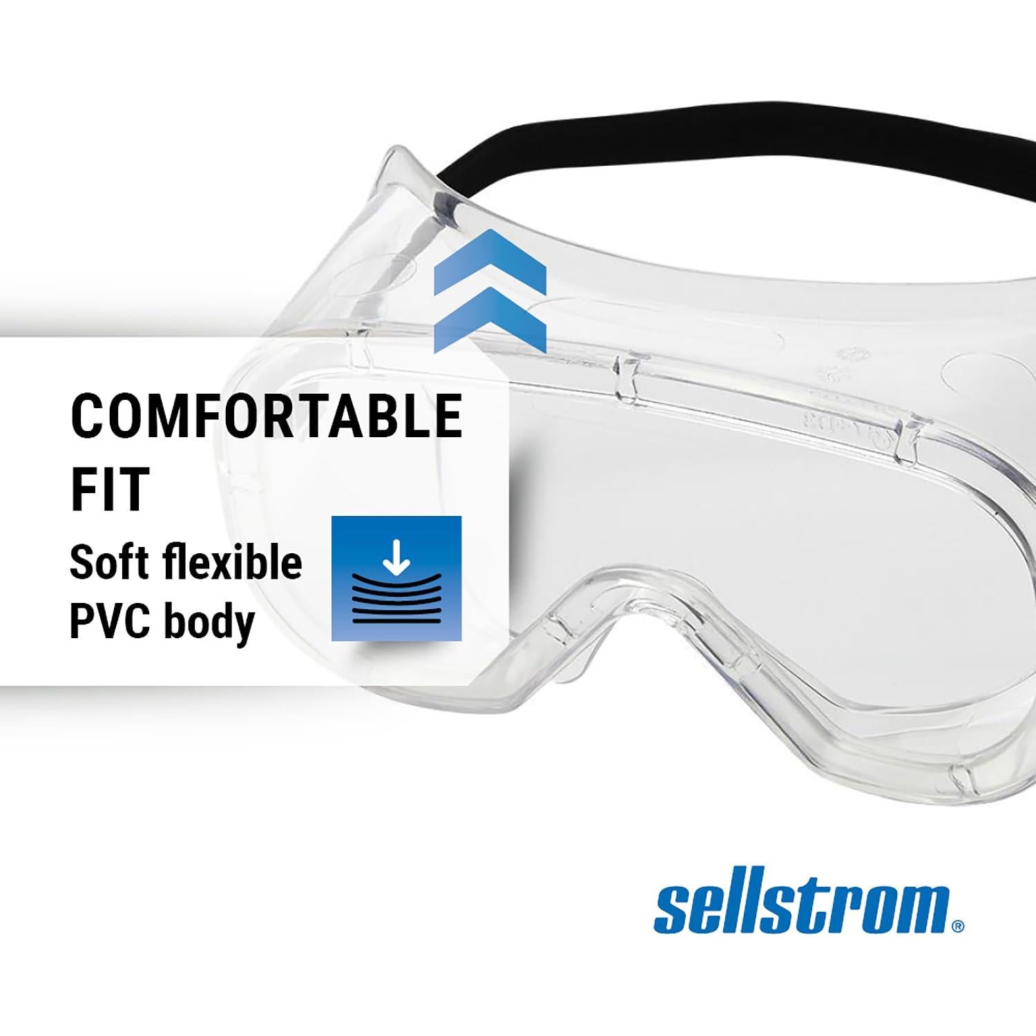 Gafas de Seguridad Sellstrom Anti Vaho PVC Claro OTG 99% UV