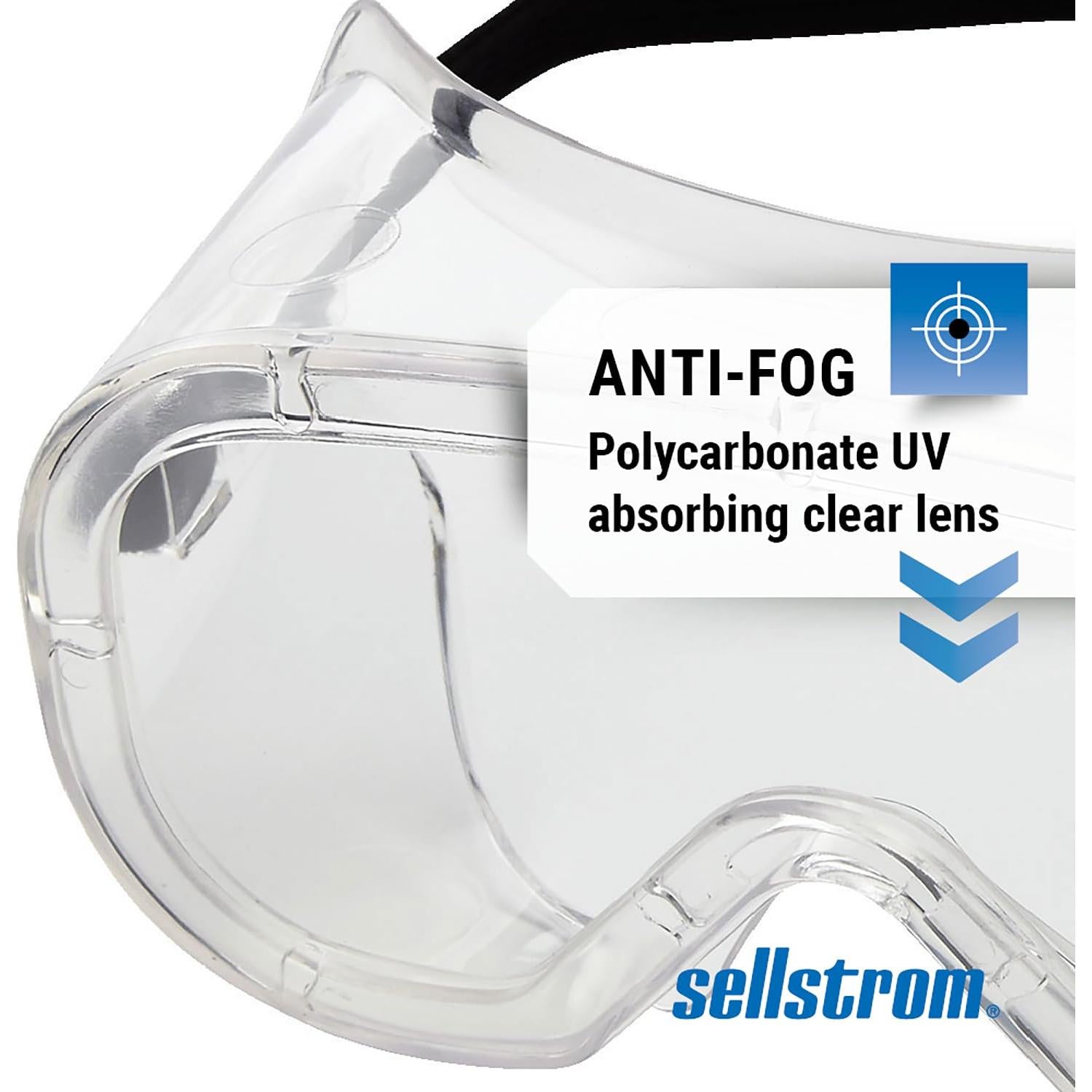 Gafas de Seguridad Sellstrom Anti Vaho PVC Claro OTG 99% UV