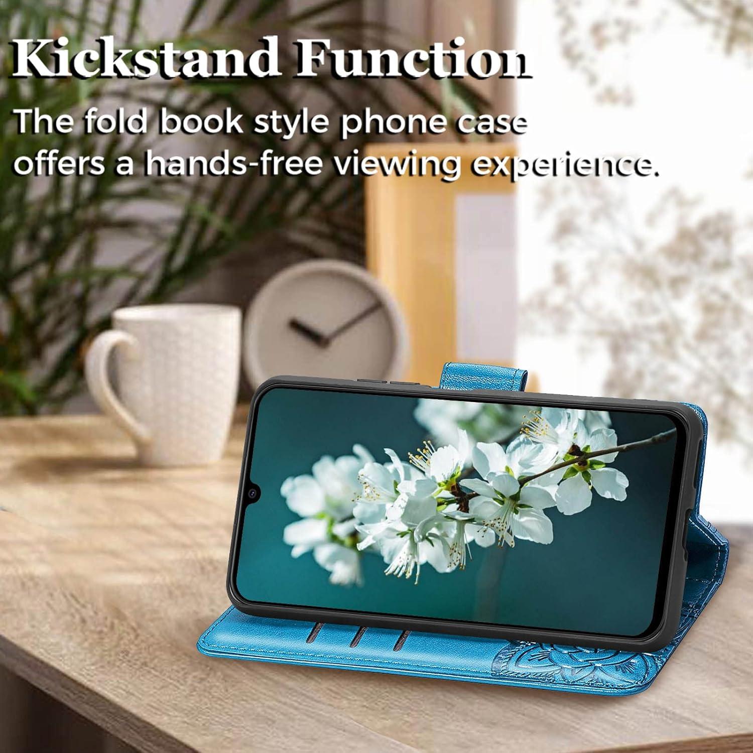 Funda billetera Samsung Galaxy A14 5G cuero PU mariposa